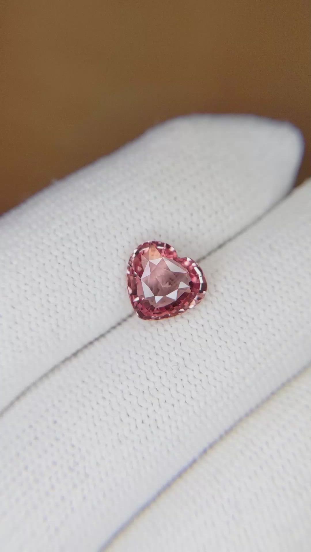 2.04 Ct. Padparadscha Sapphire from Madagascar Size Video