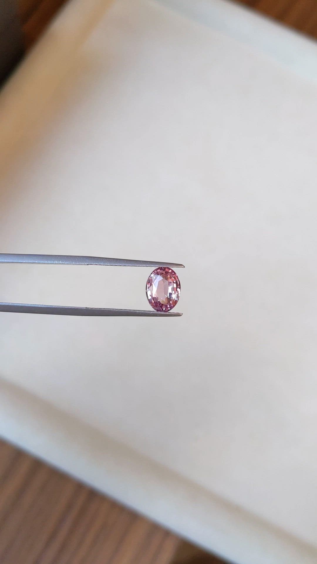 2.04 Ct. Padparadscha Sapphire from Ceylon (Sri Lanka) Size Video