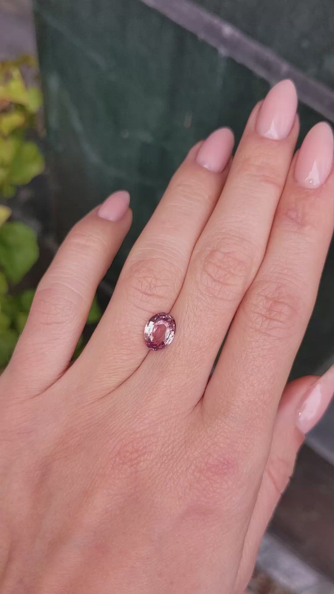 2.04 Ct. Padparadscha Sapphire from Ceylon (Sri Lanka) Size Video