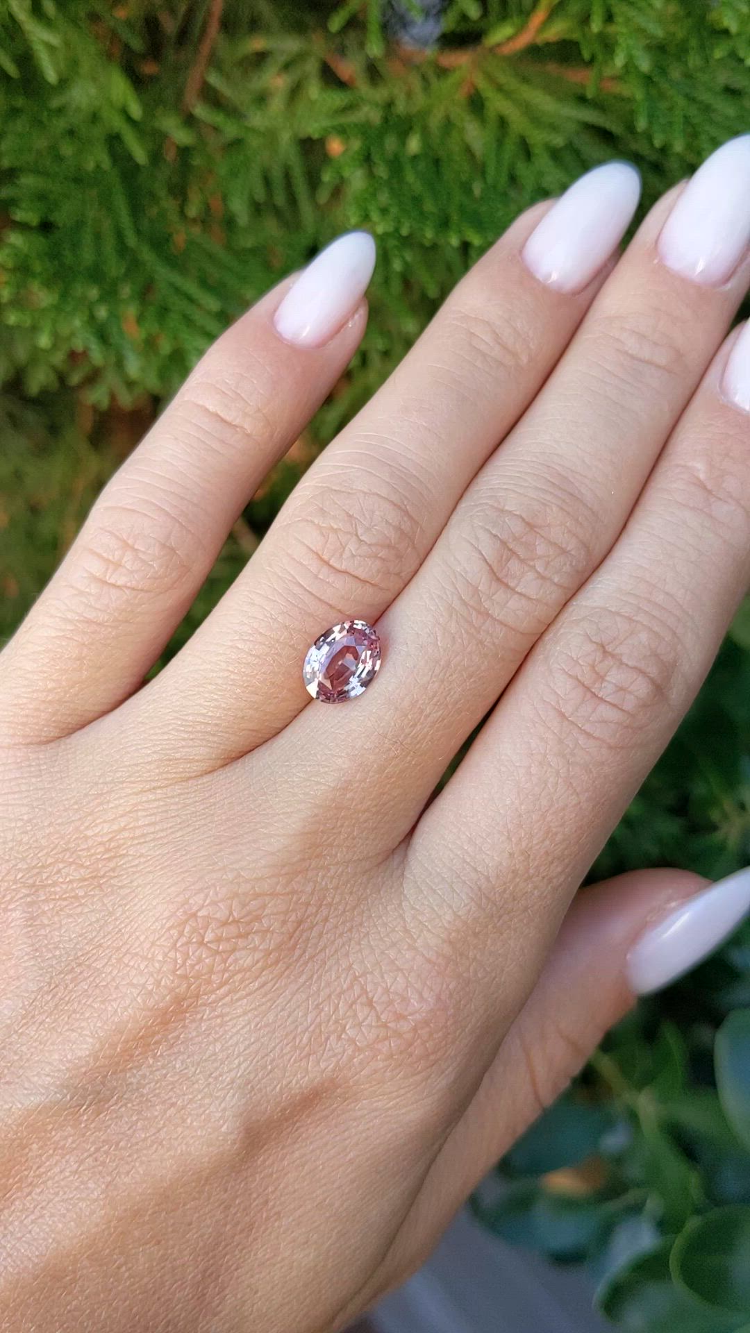 2.04 Ct. Padparadscha Sapphire from Ceylon (Sri Lanka) Size Video