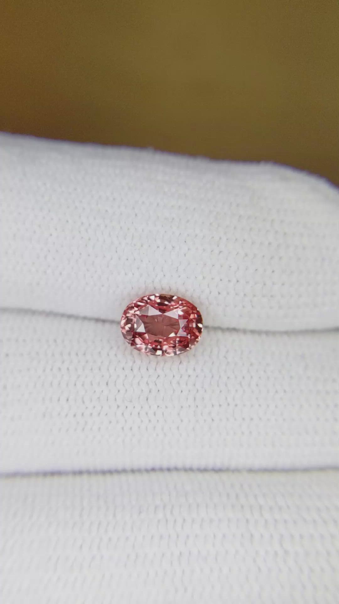 1.52 Ct. Padparadscha Sapphire from Madagascar Size Video
