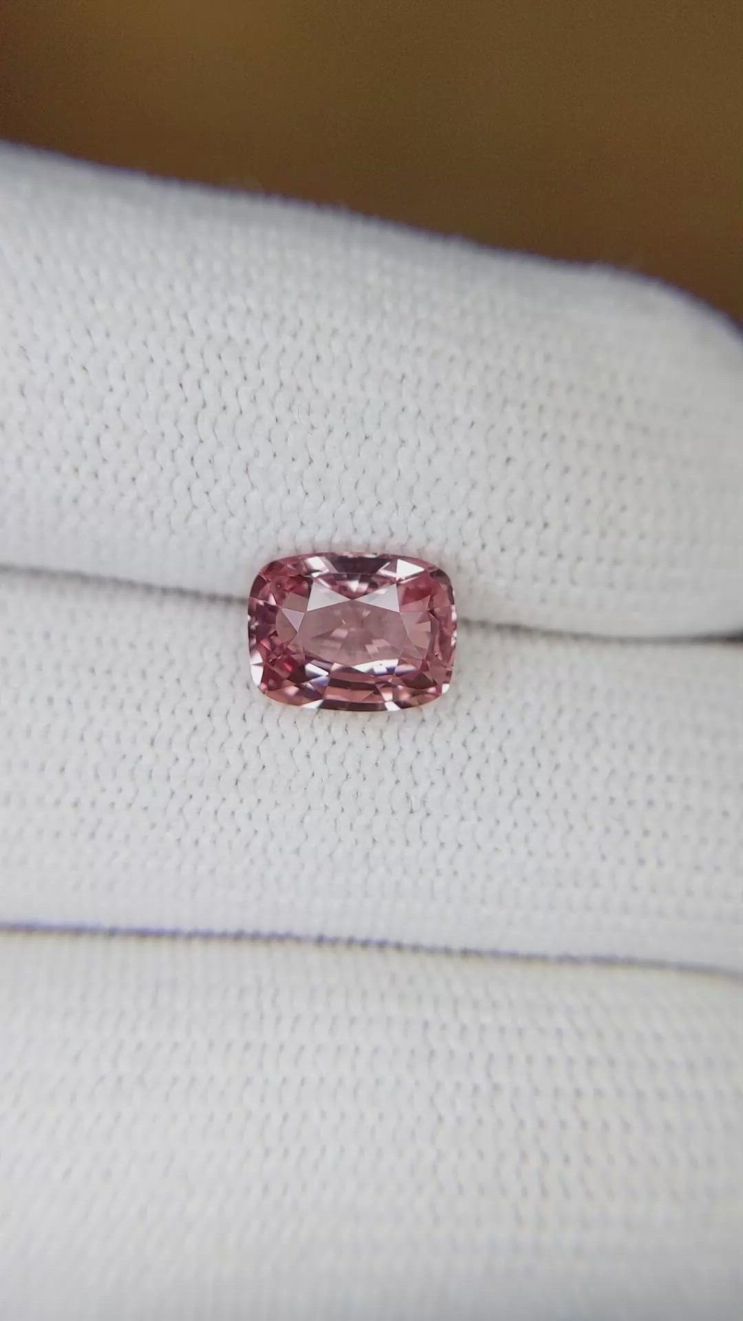 2.06 Ct. Padparadscha Sapphire from Madagascar Size Video