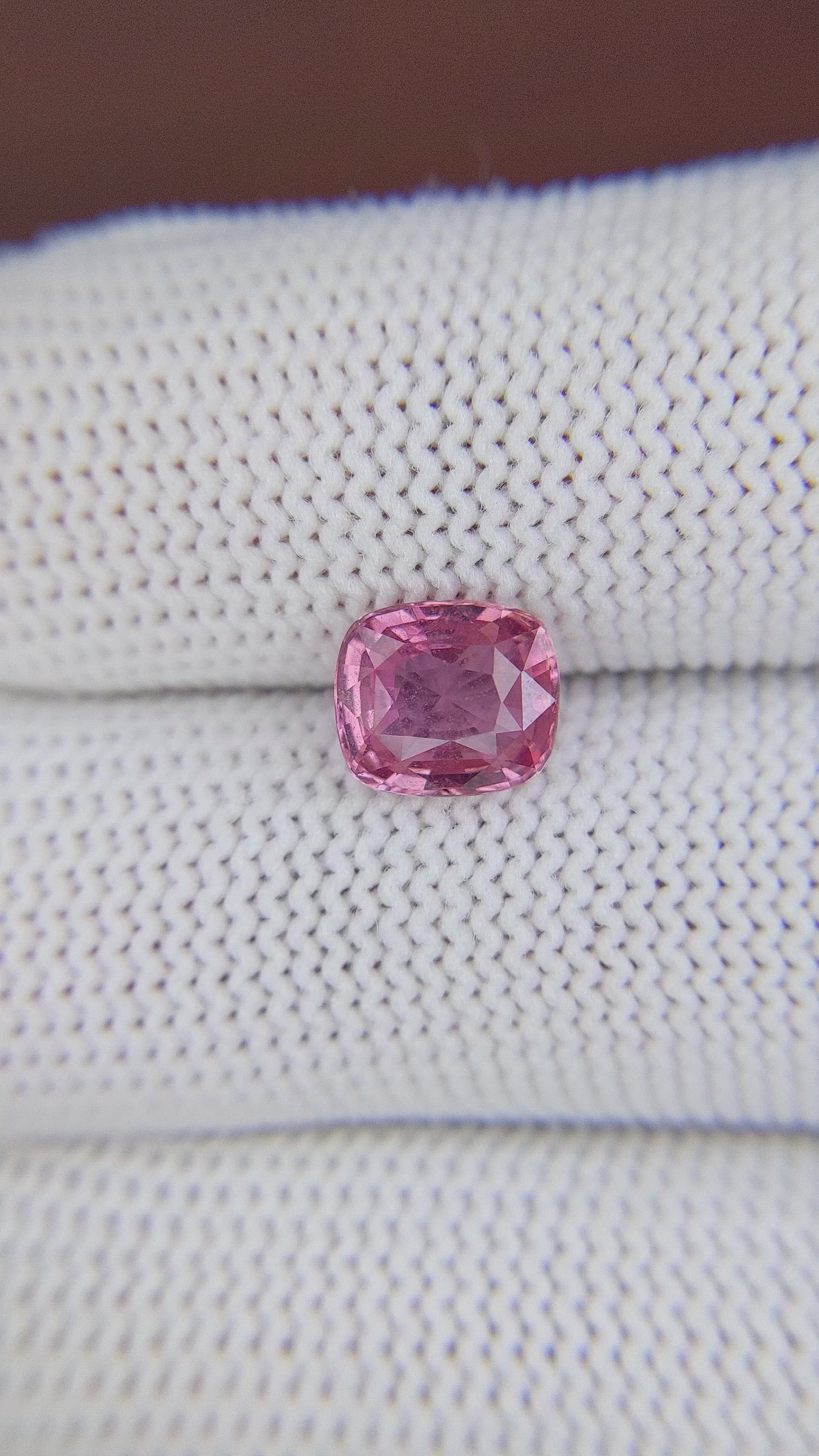 2.19 Ct. Purplish Pink Sapphire from Madagascar Size Video
