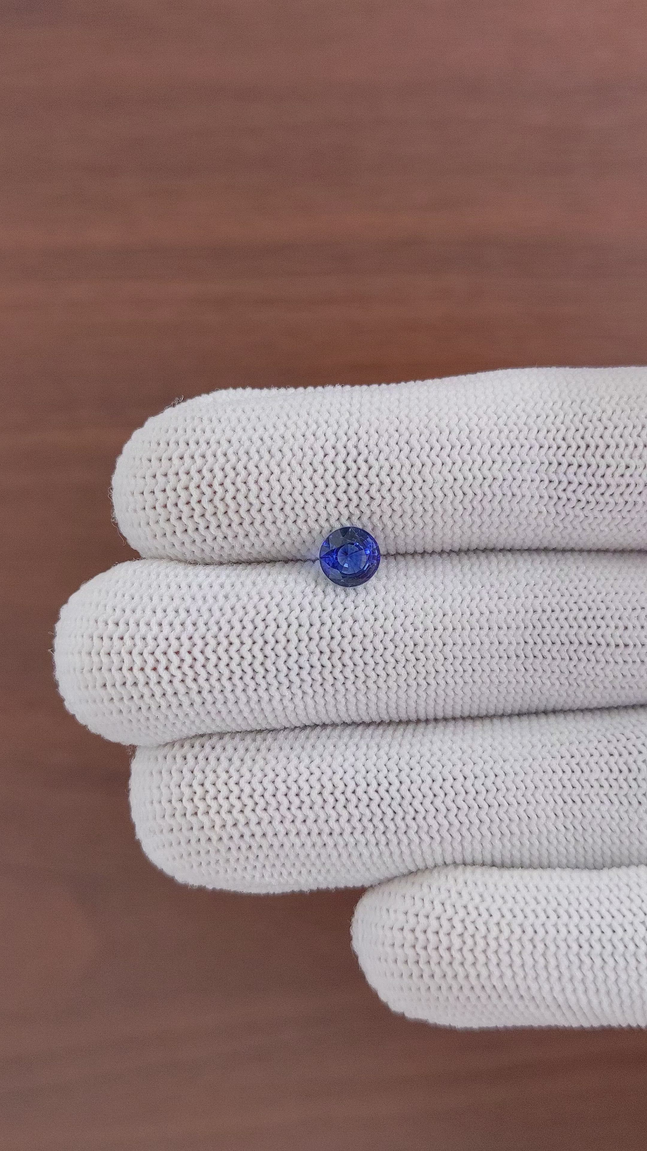 1.11 Ct. Blue Sapphire from Madagascar Size Video