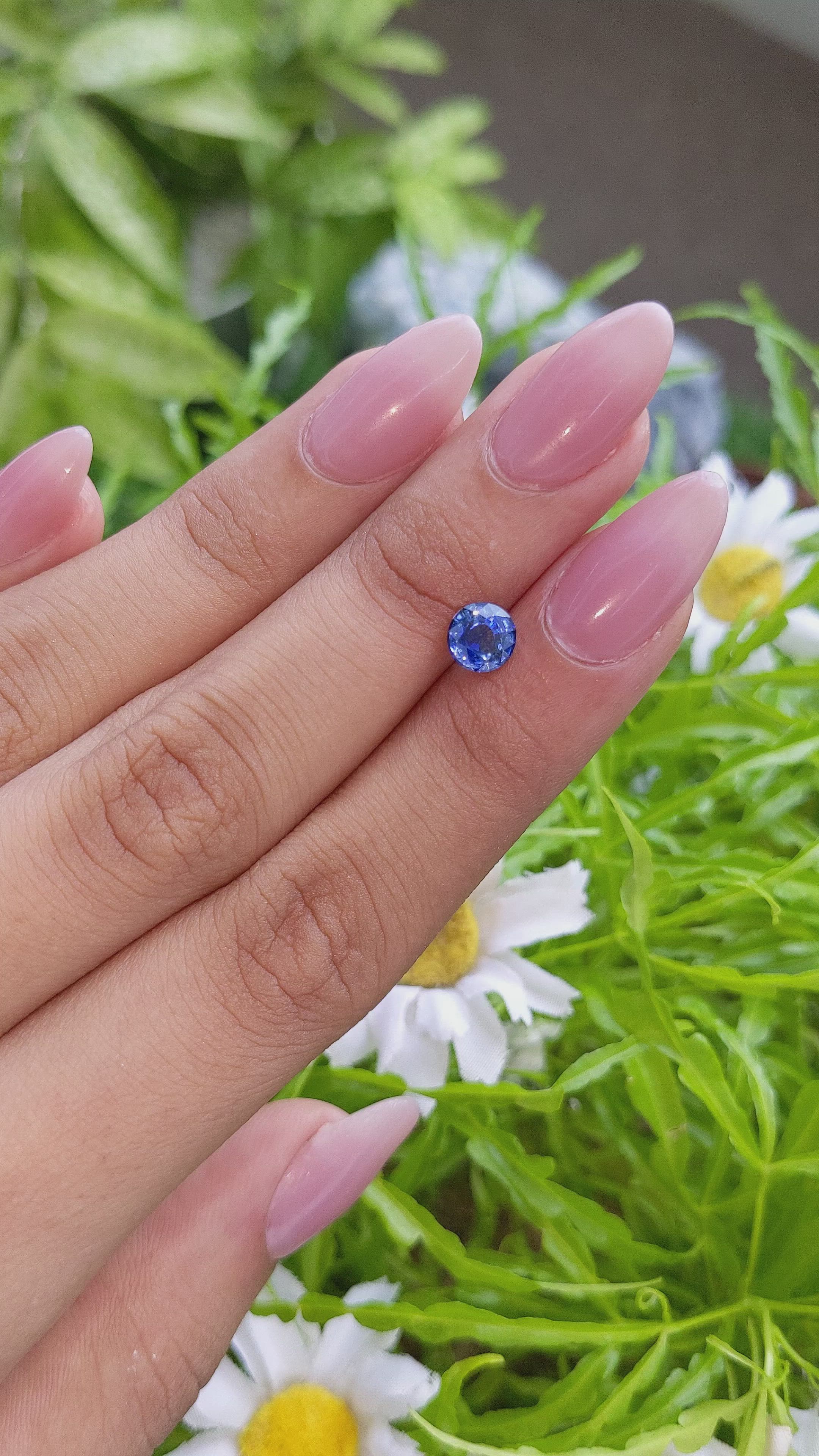 1.11 Ct. Blue Sapphire from Madagascar Size Video