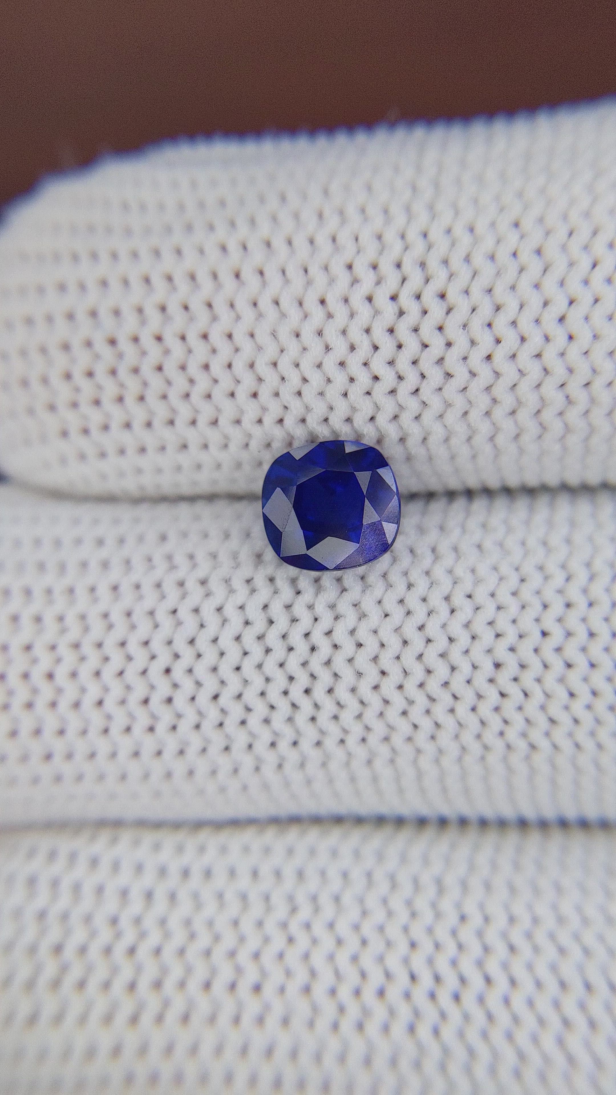 1.58 Ct. Blue Sapphire from Madagascar Size Video