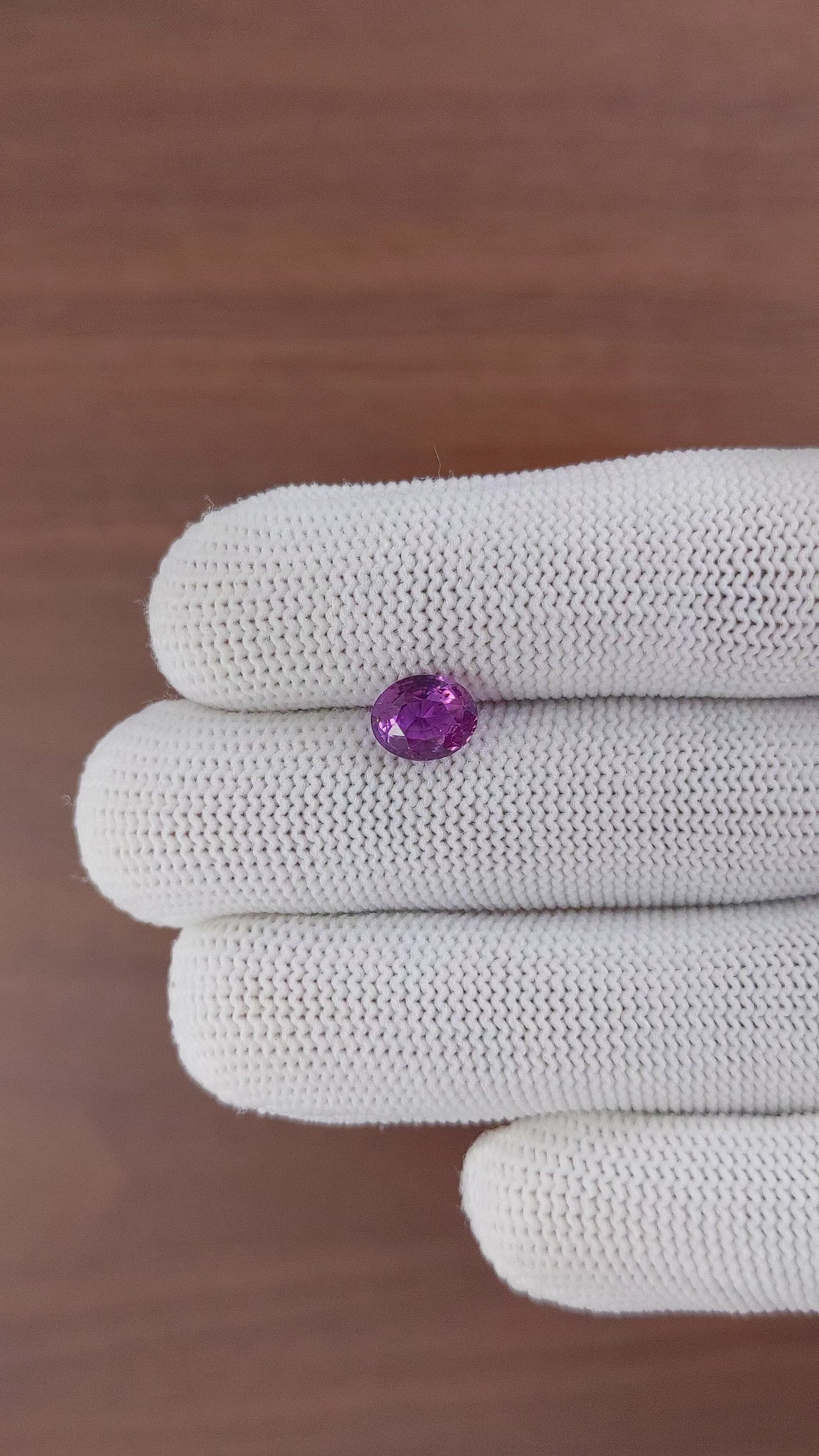 2.07 Ct. Purple Sapphire from Madagascar Size Video