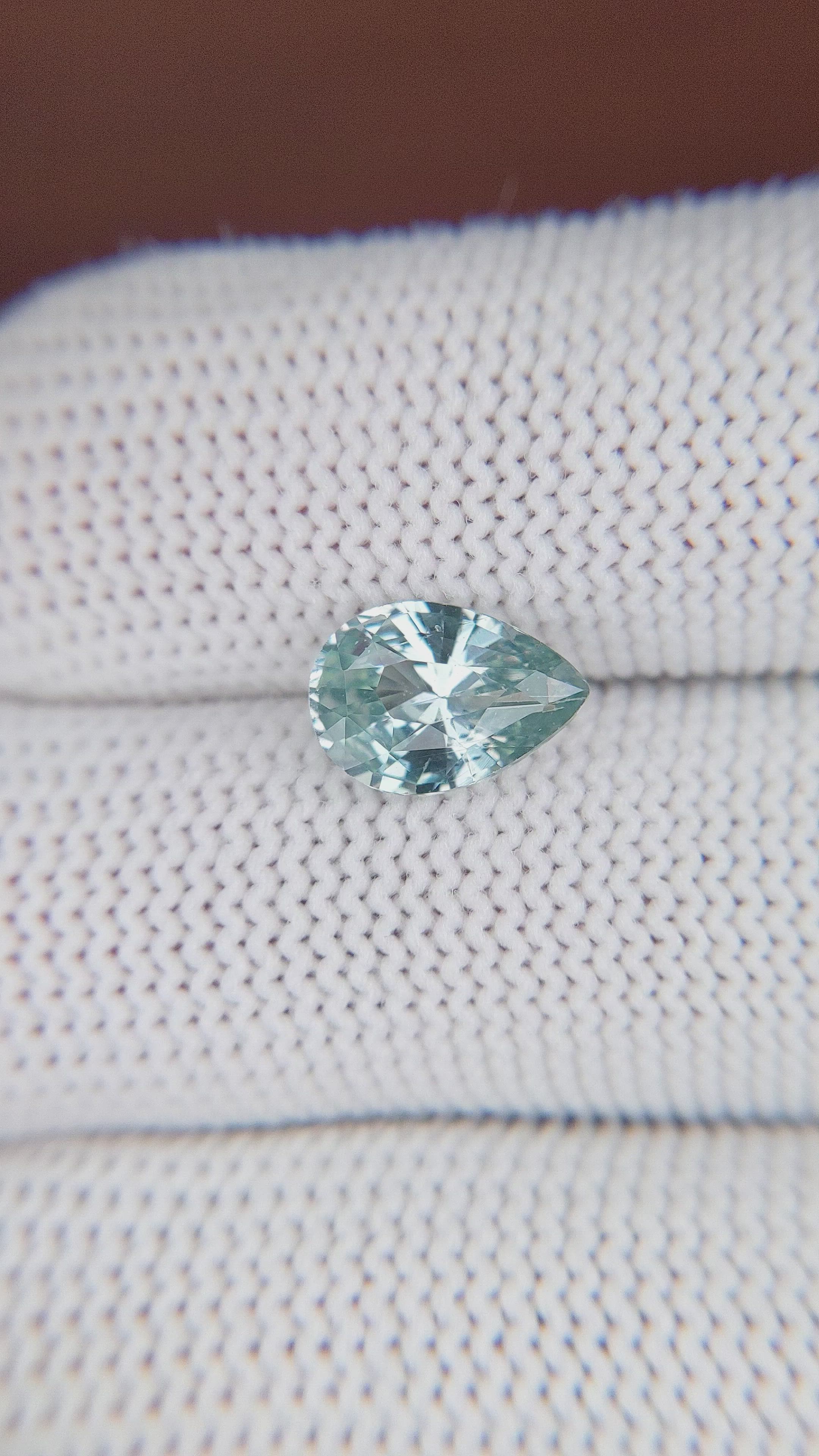 2.20 Ct. Green Sapphire from Madagascar Size Video