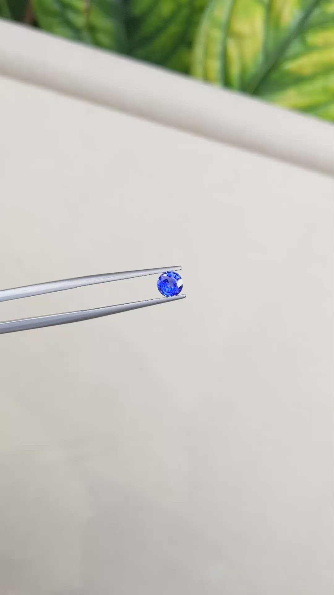 0.50 Ct. Blue Sapphire from Ceylon (Sri Lanka) Size Video