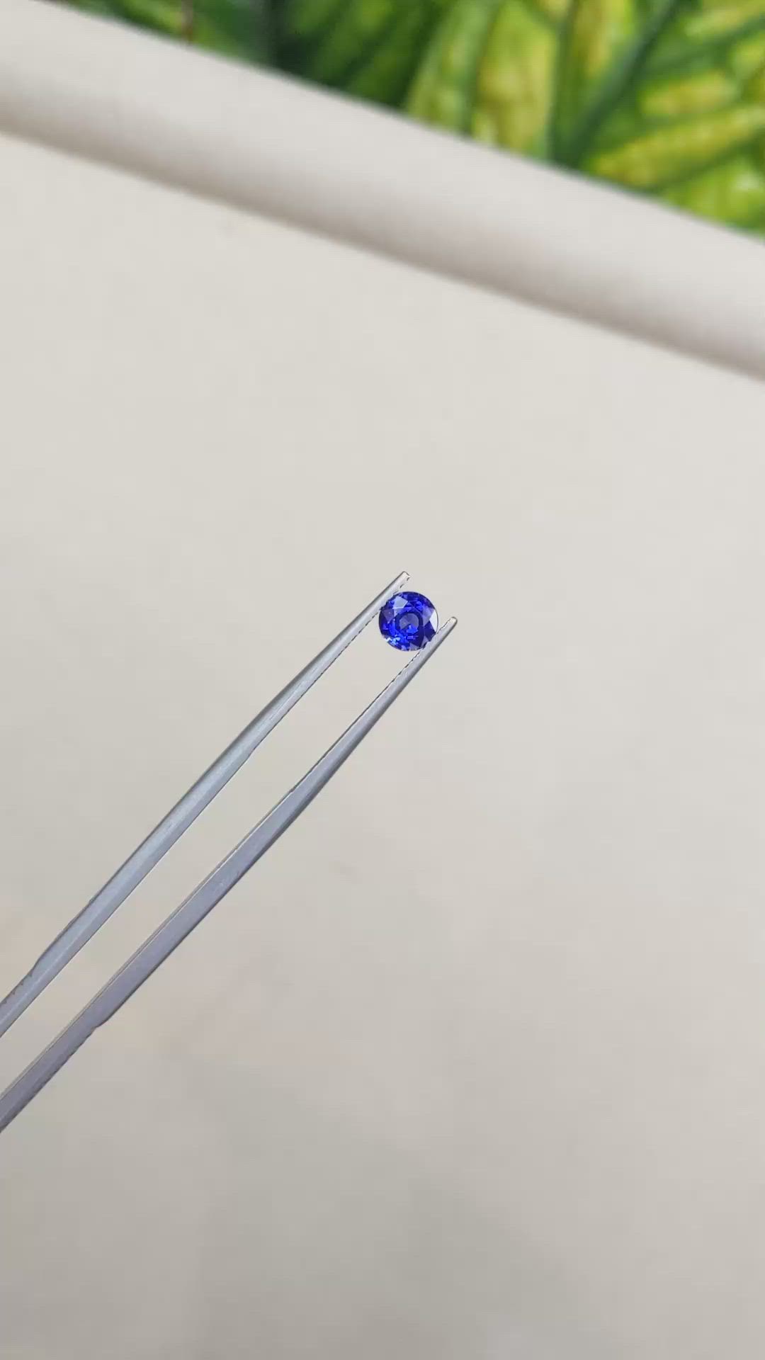 0.69 Ct. Blue Sapphire from Ceylon (Sri Lanka) Size Video