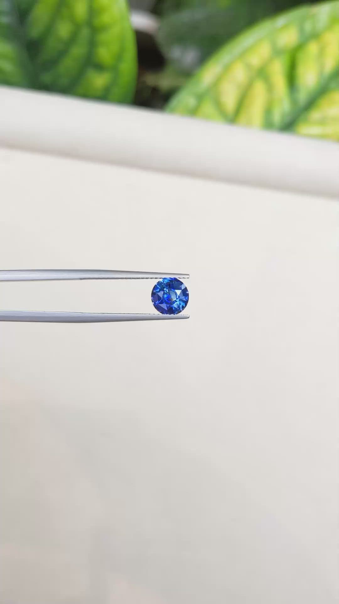 1.85 Ct. Blue Sapphire from Ceylon (Sri Lanka) Size Video