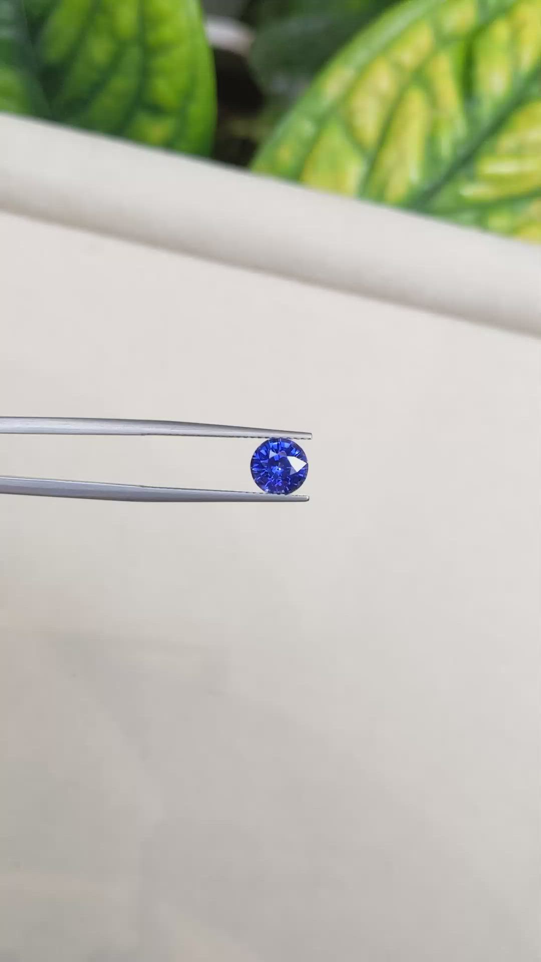 2.07 Ct. Blue Sapphire from Ceylon (Sri Lanka) Size Video