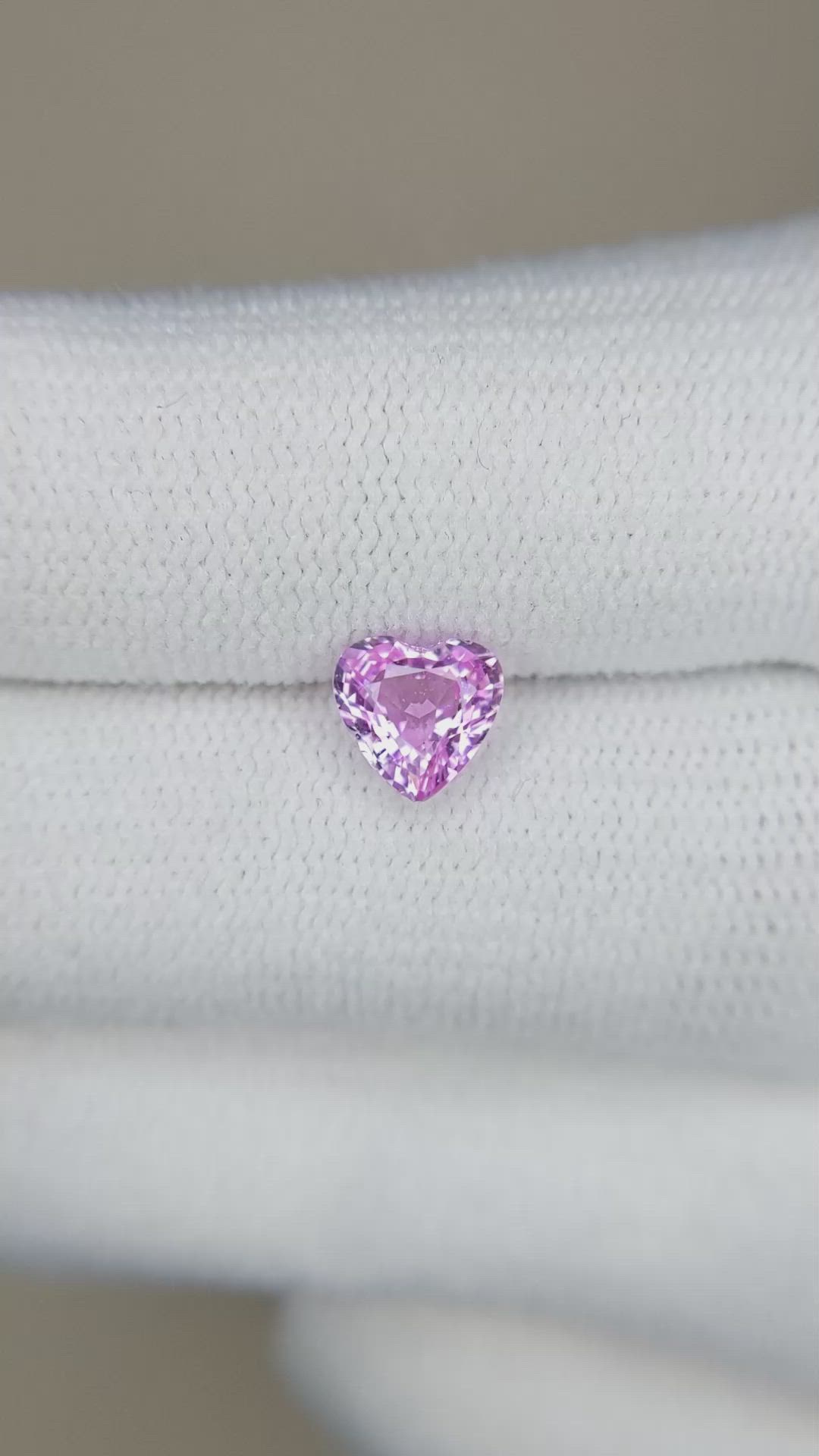 1.02 Ct. Pink Sapphire from Ceylon (Sri Lanka) Size Video