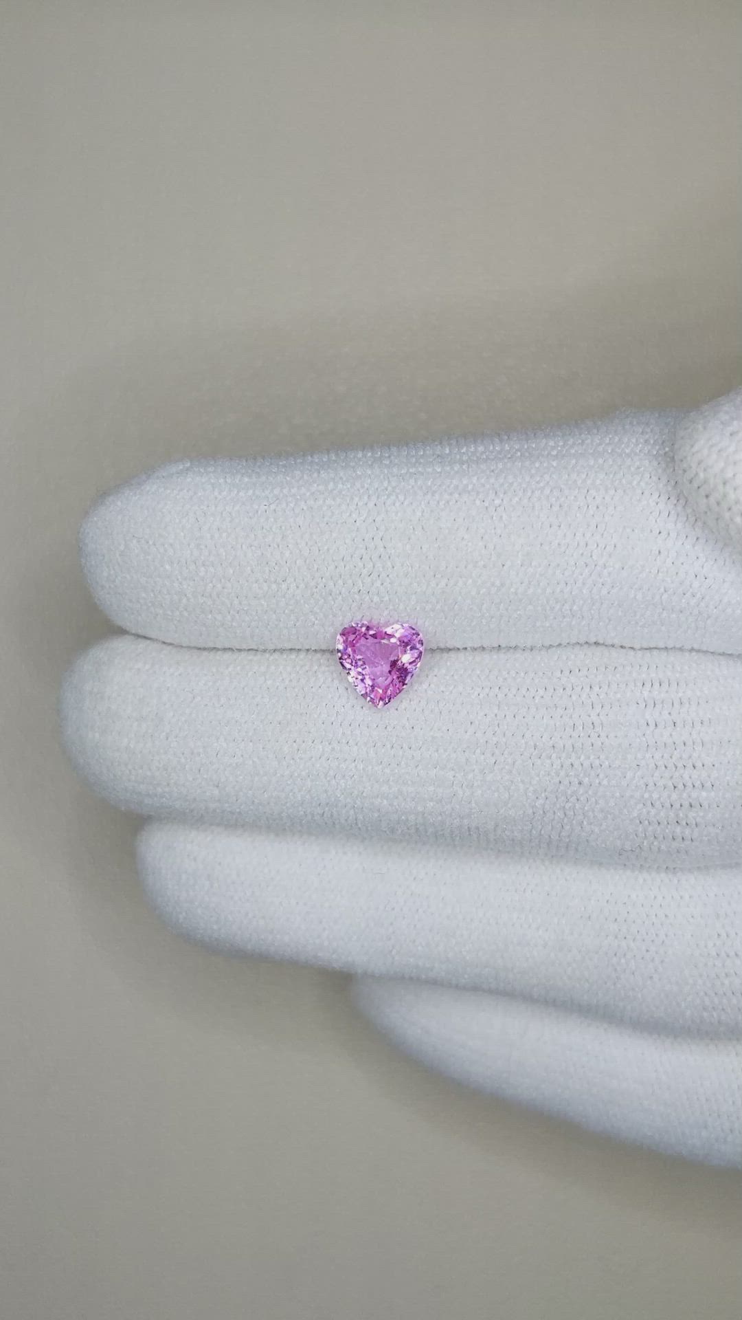 1.02 Ct. Pink Sapphire from Ceylon (Sri Lanka) Size Video