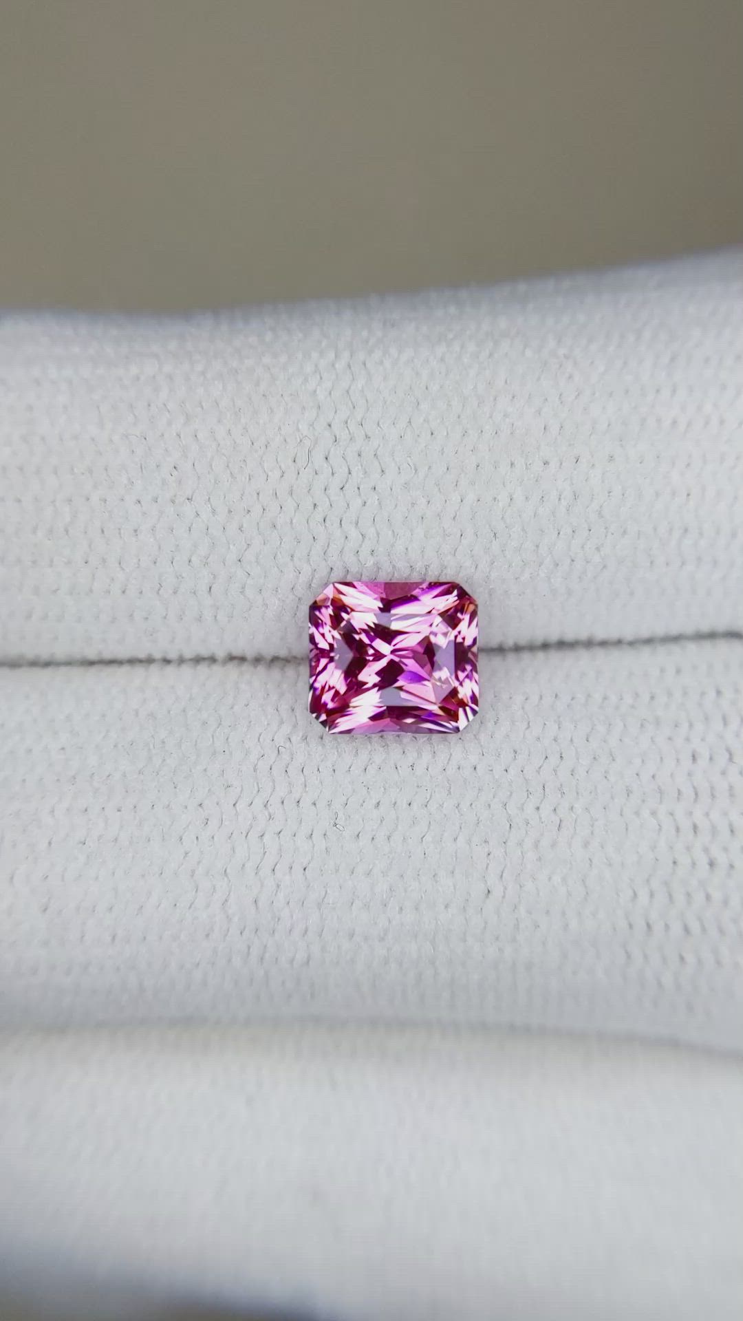 1.49 Ct. Reddish Pink Sapphire from Ceylon (Sri Lanka) Size Video