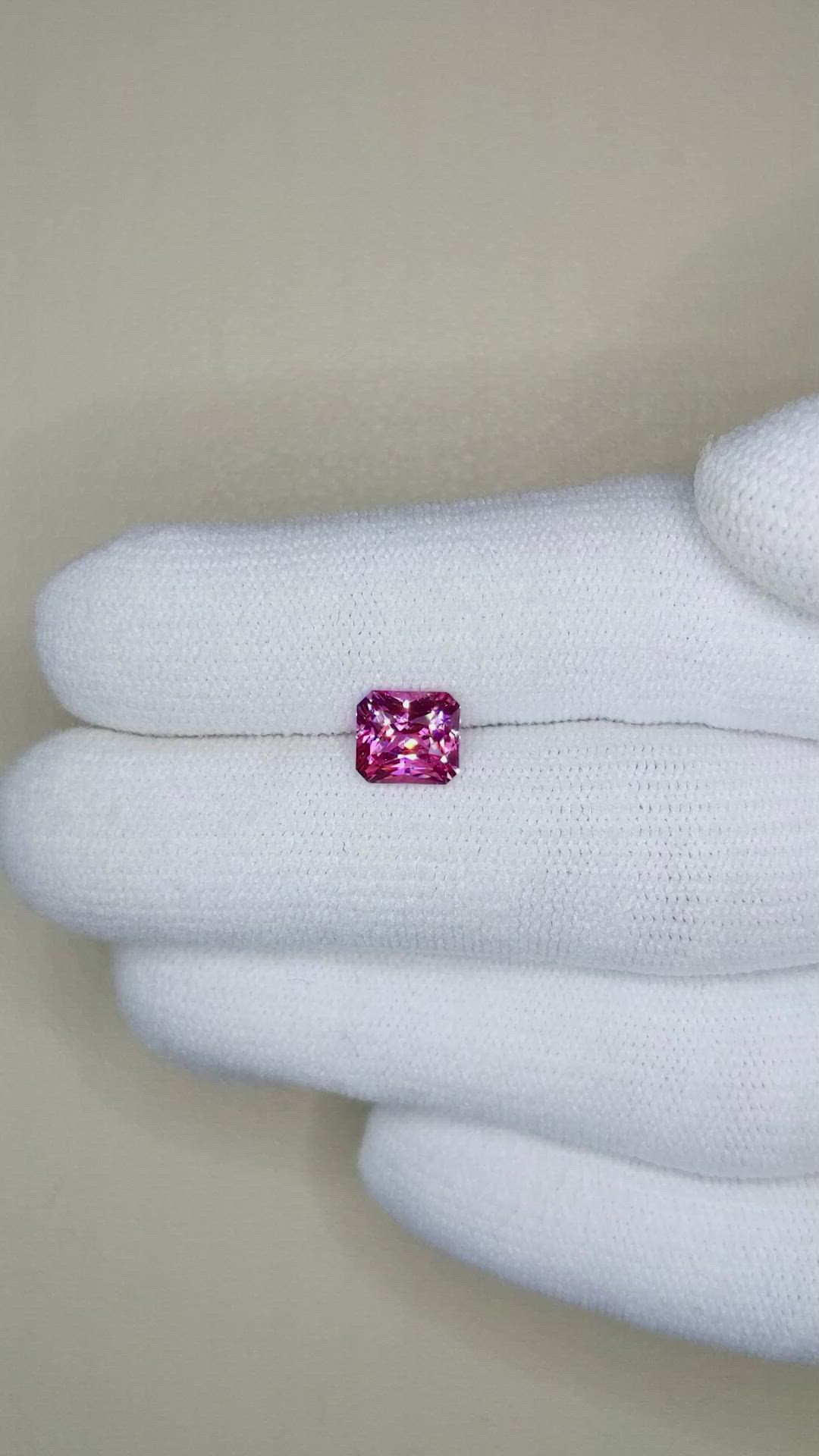 1.49 Ct. Reddish Pink Sapphire from Ceylon (Sri Lanka) Size Video