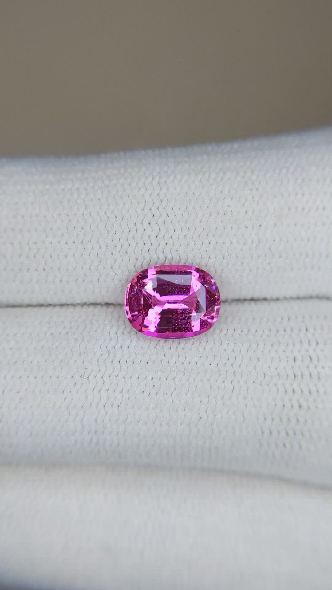 2.02 Ct. Pink Sapphire from Ceylon (Sri Lanka) Size Video