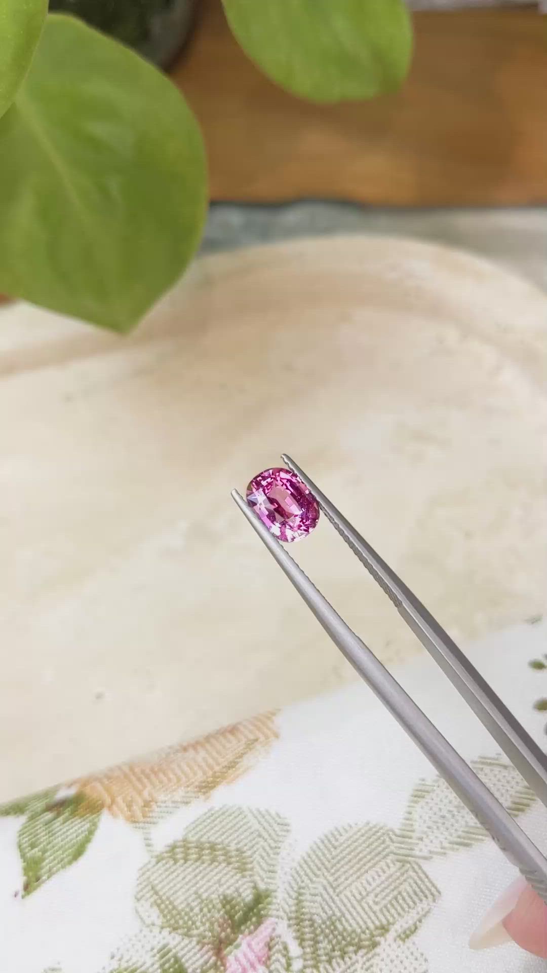 2.02 Ct. Pink Sapphire from Ceylon (Sri Lanka) Size Video