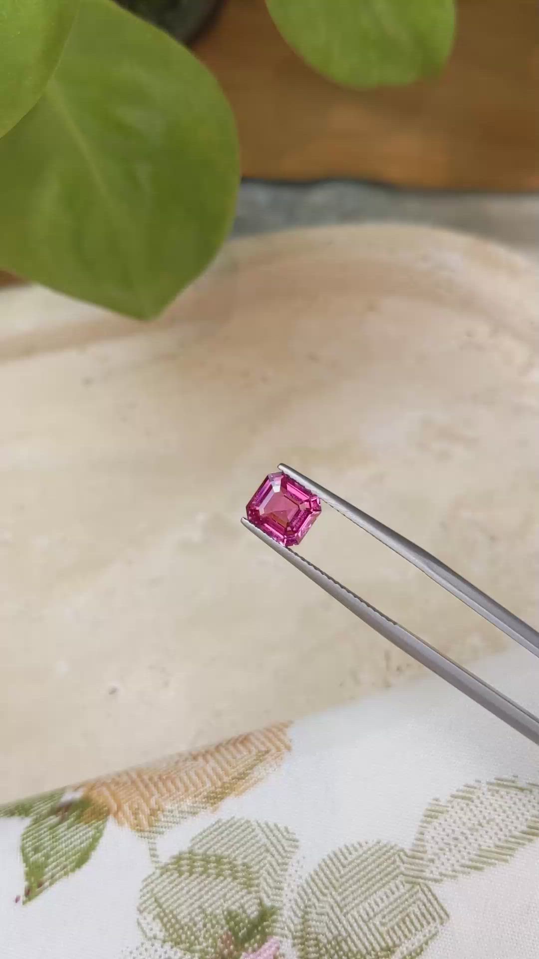 2.03 Ct. Pink Sapphire from Ceylon (Sri Lanka) Size Video