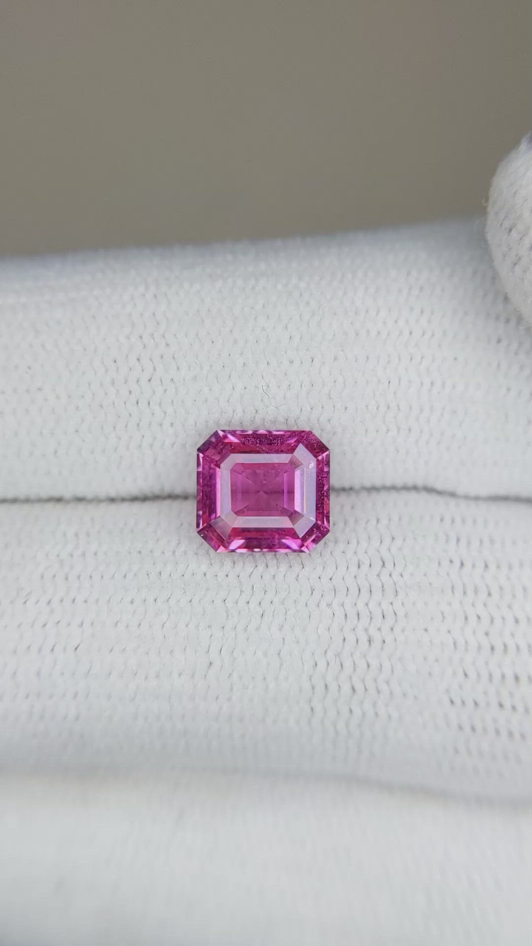 2.03 Ct. Pink Sapphire from Ceylon (Sri Lanka) Size Video
