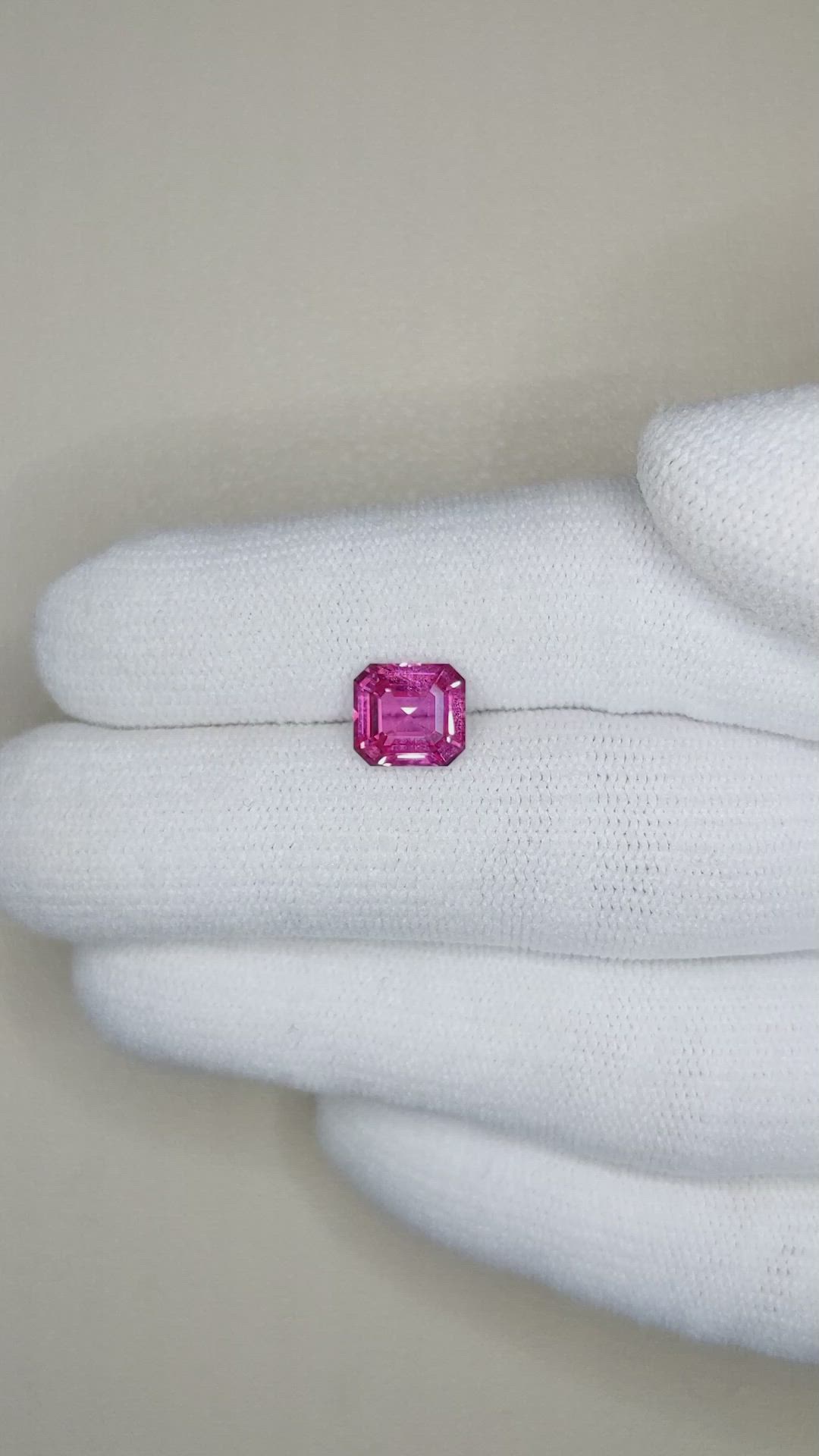 2.03 Ct. Pink Sapphire from Ceylon (Sri Lanka) Size Video