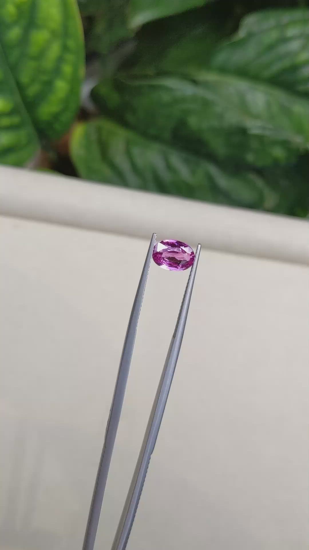 2.02 Ct. Pink Sapphire from Ceylon (Sri Lanka) Size Video