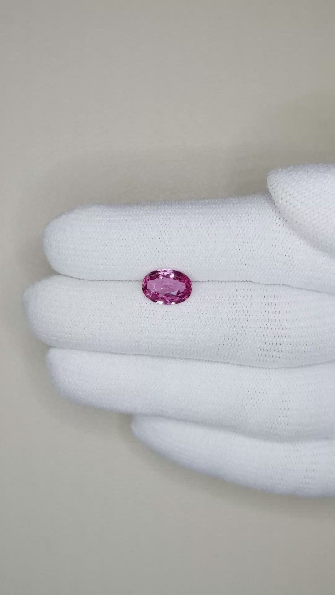 2.02 Ct. Pink Sapphire from Ceylon (Sri Lanka) Size Video