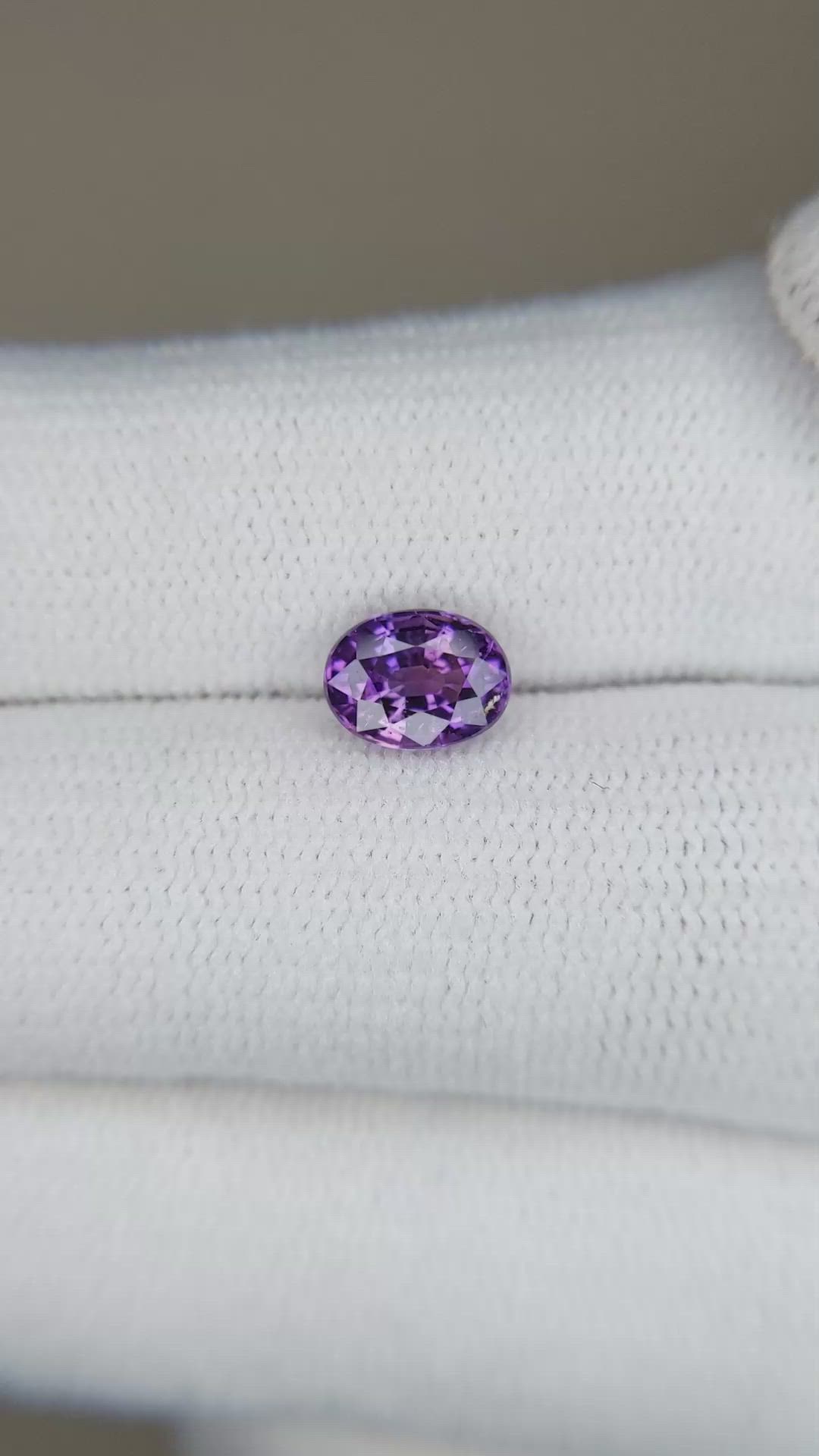 1.12 Ct. Purple Sapphire from Ceylon (Sri Lanka) Size Video