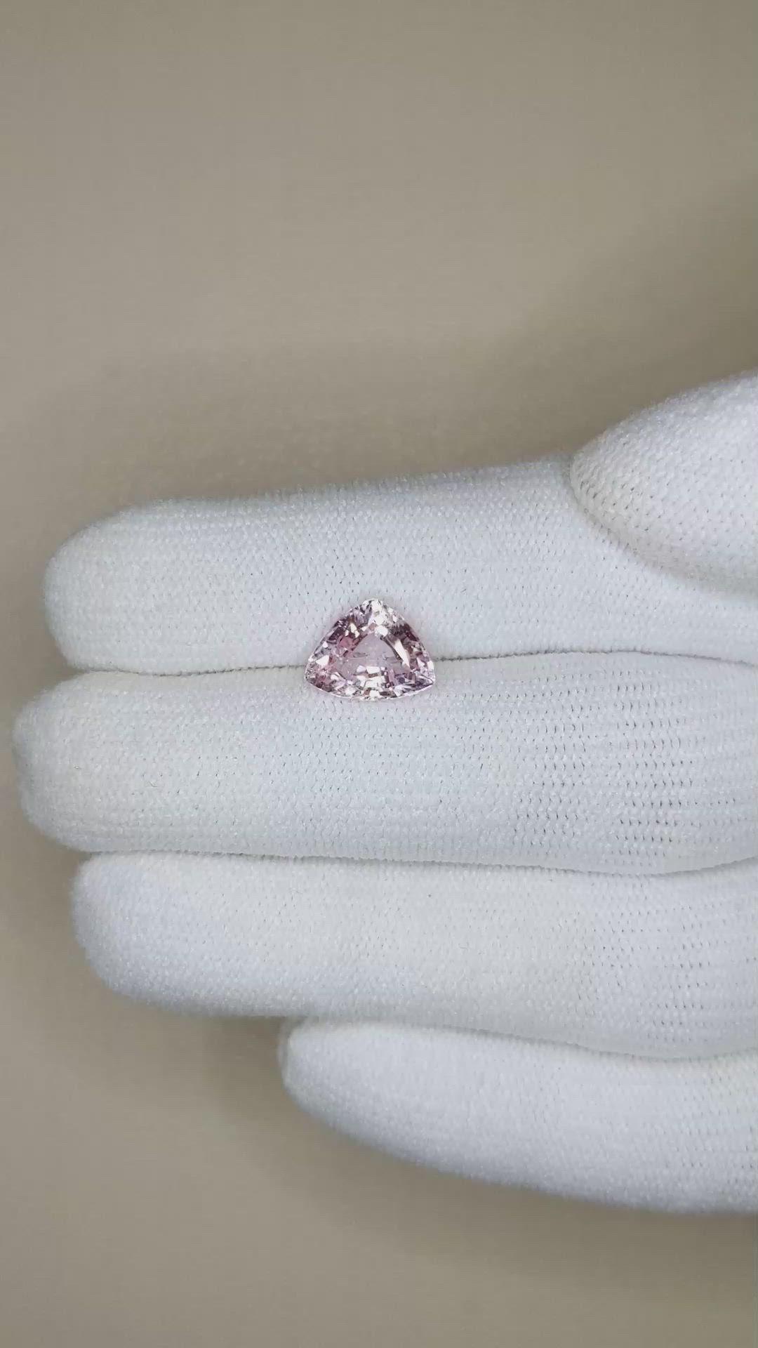 2.17 Ct. Pink Sapphire from Ceylon (Sri Lanka) Size Video
