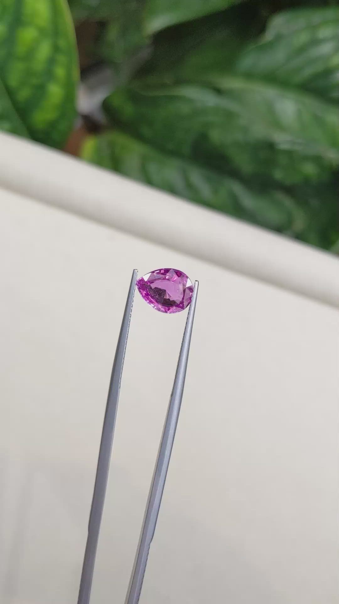 2.53 Ct. Pink Sapphire from Ceylon (Sri Lanka) Size Video