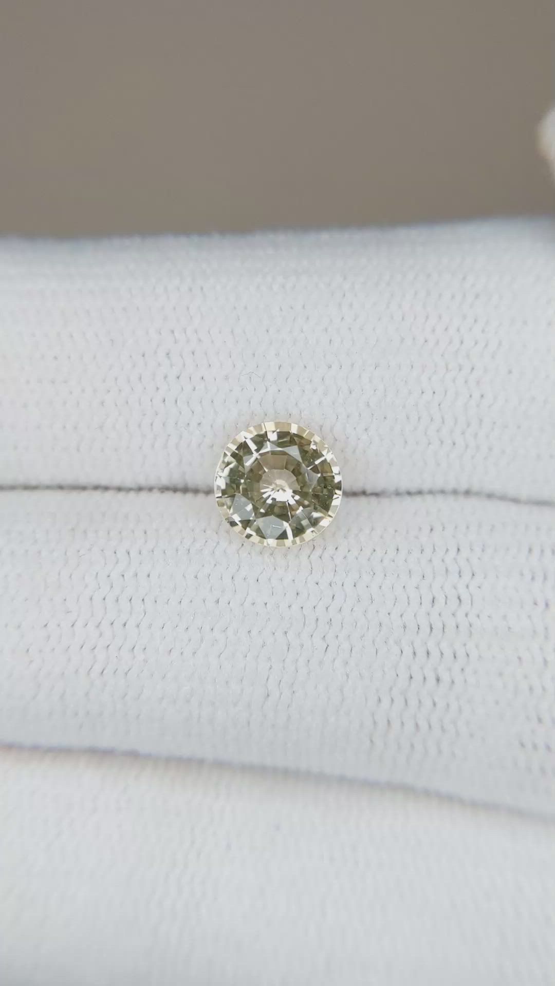 1.35 Ct. Yellow Sapphire from Ceylon (Sri Lanka) Size Video
