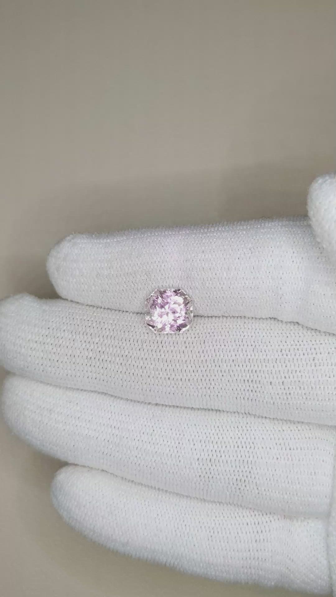 3.44 Ct. Pink Sapphire from Ceylon (Sri Lanka) Size Video
