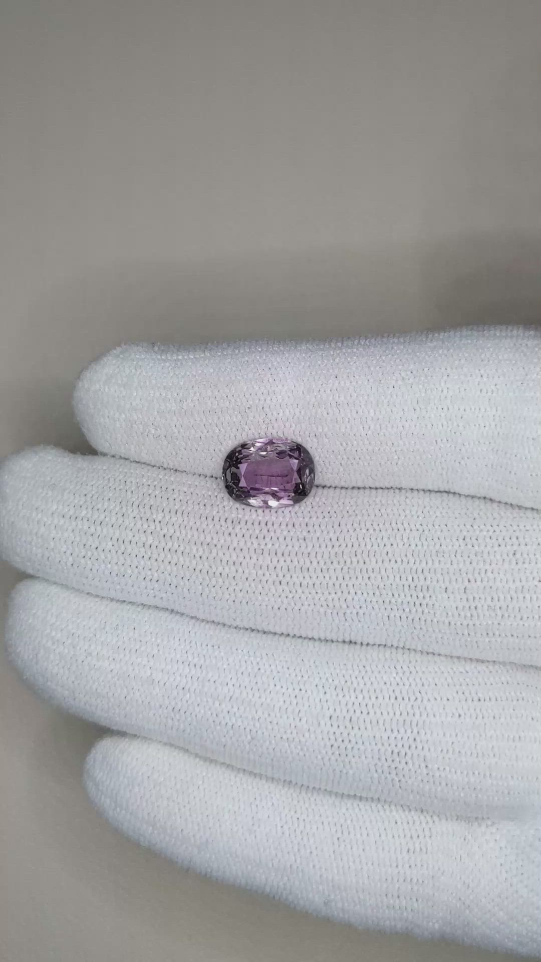 3.06 Ct. Purple Sapphire from Ceylon (Sri Lanka) Size Video