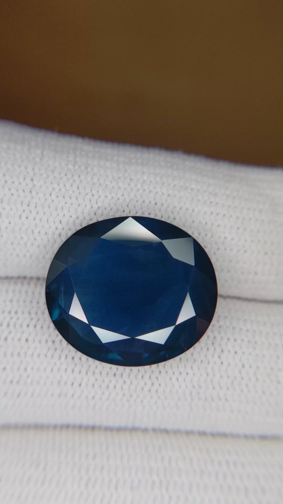 15.16 Ct. Blue Sapphire from Thailand Size Video
