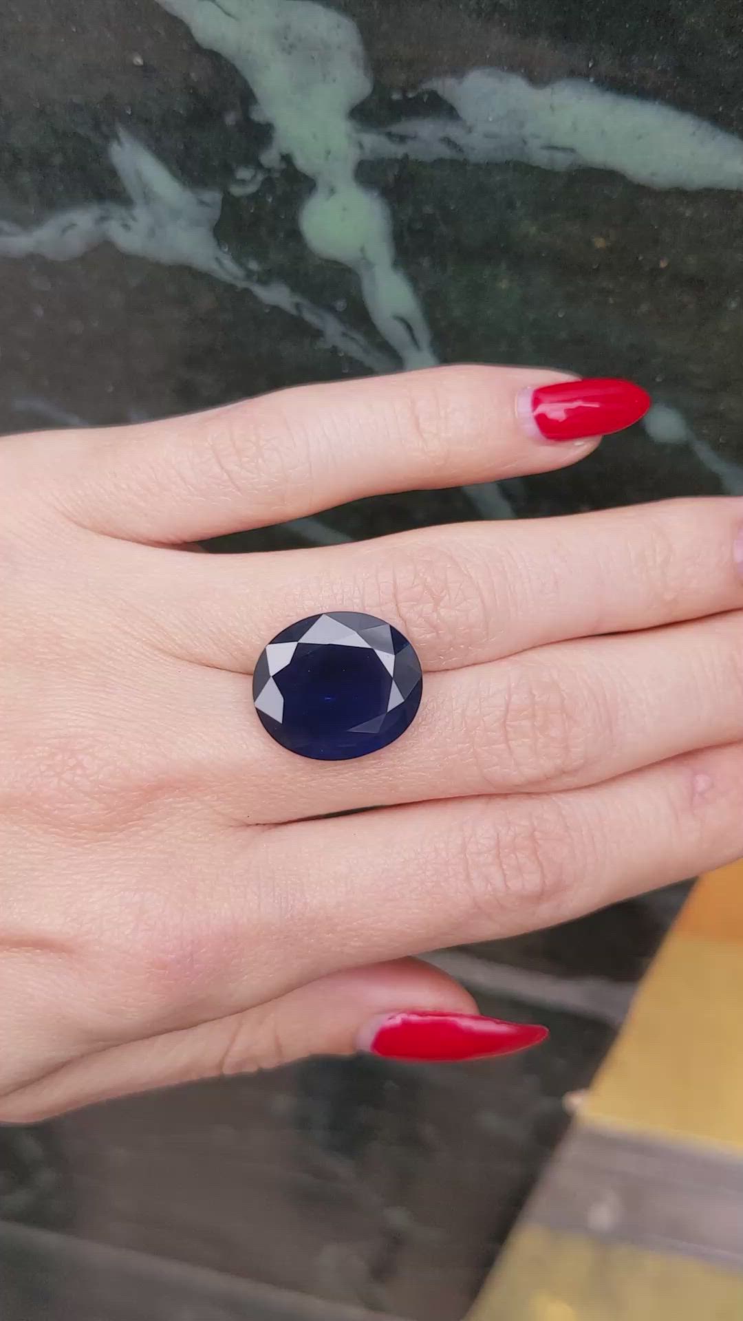 15.16 Ct. Blue Sapphire from Thailand Size Video