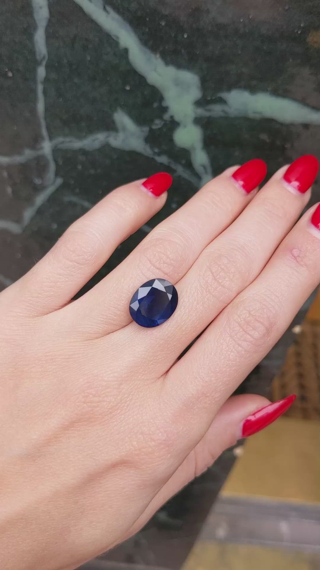 9.07 Ct. Blue Sapphire from Thailand Size Video