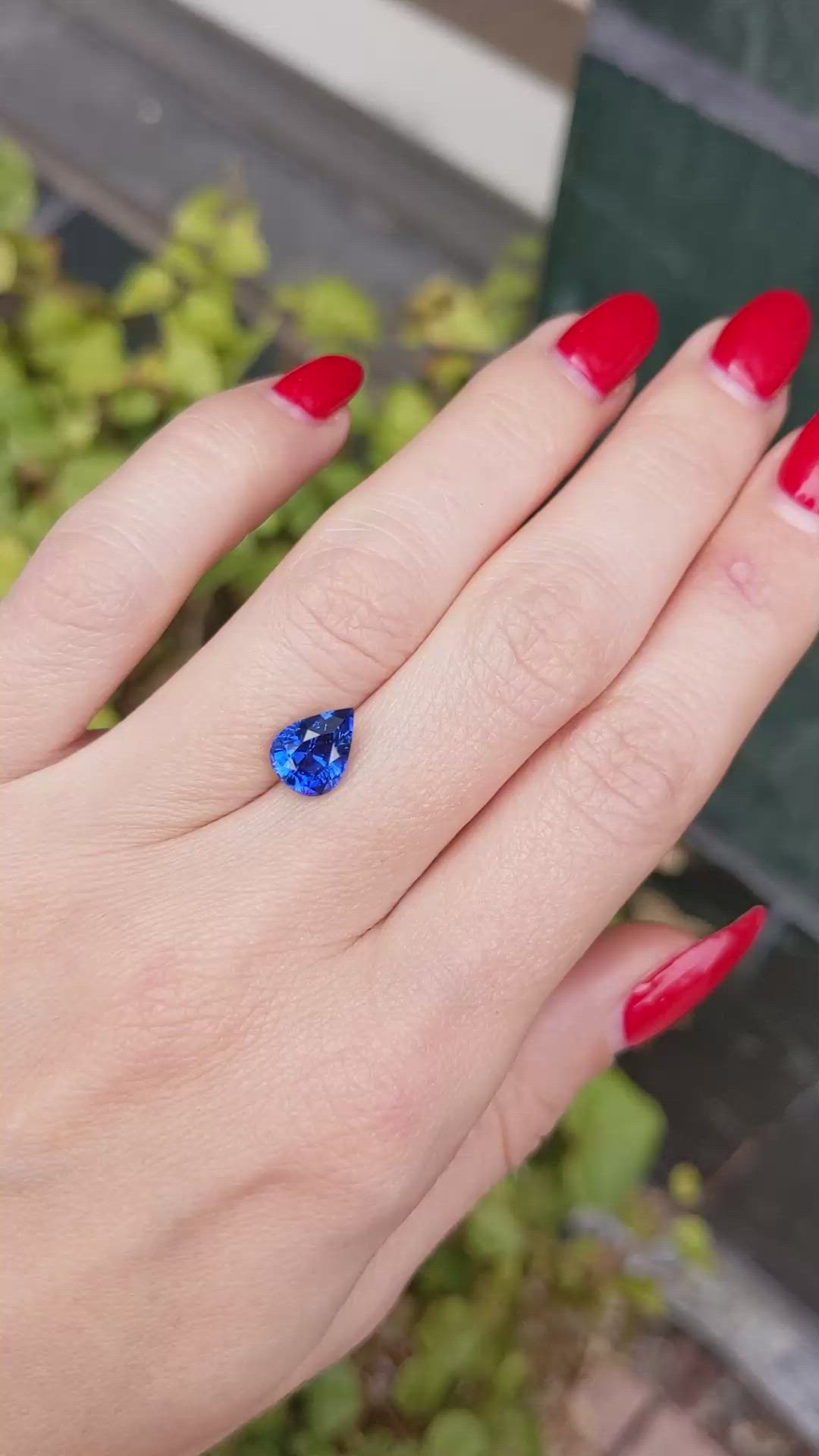 2.38 Ct. Blue Sapphire Size Video