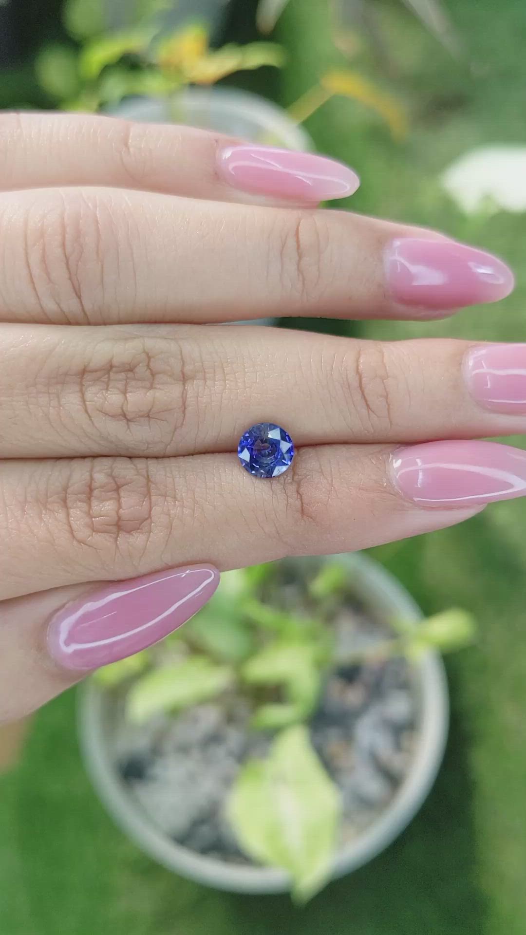 1.20 Ct. Bi Color Sapphire from Ceylon (Sri Lanka) Size Video