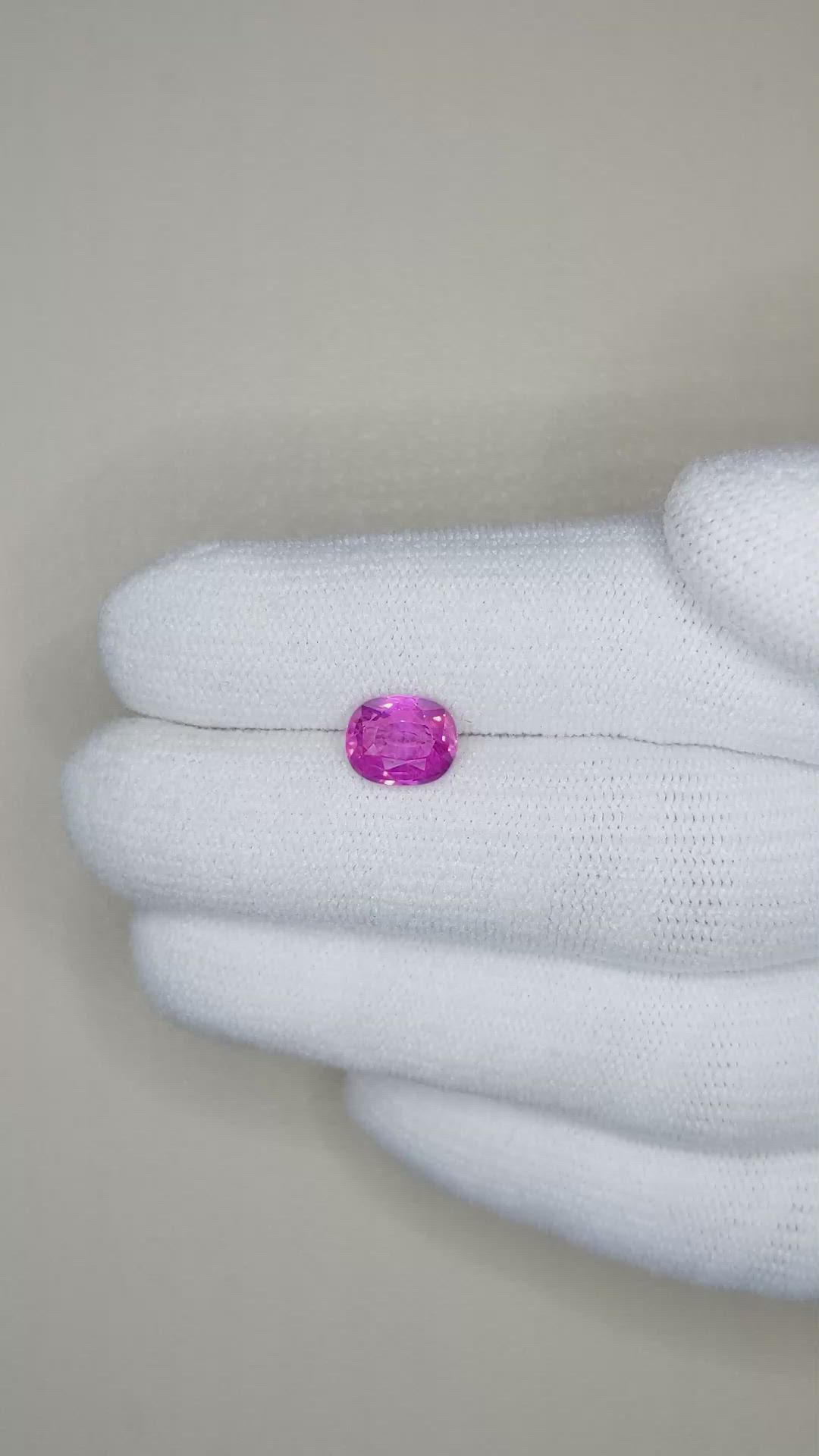 2.04 Ct. Pink Sapphire from Ceylon (Sri Lanka) Size Video