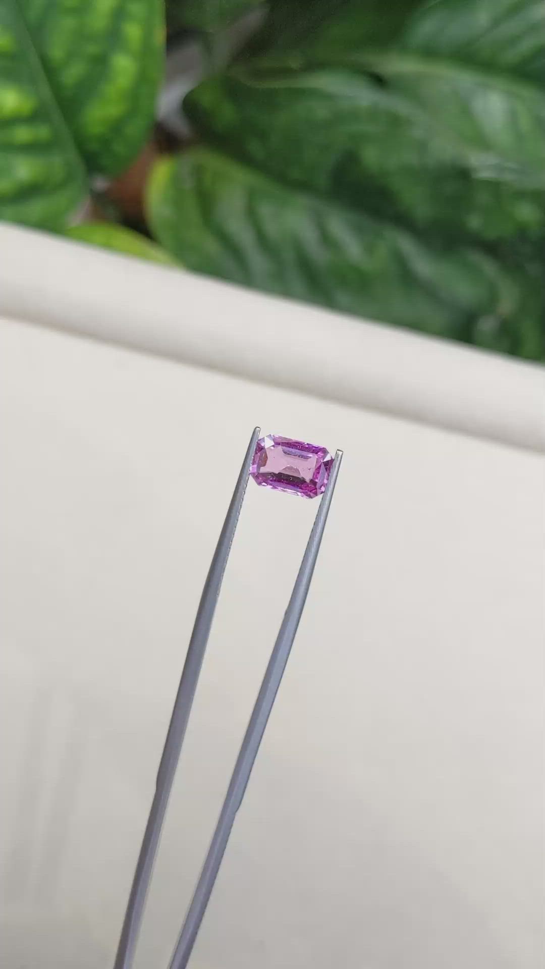 2.12 Ct. Pink Sapphire from Ceylon (Sri Lanka) Size Video
