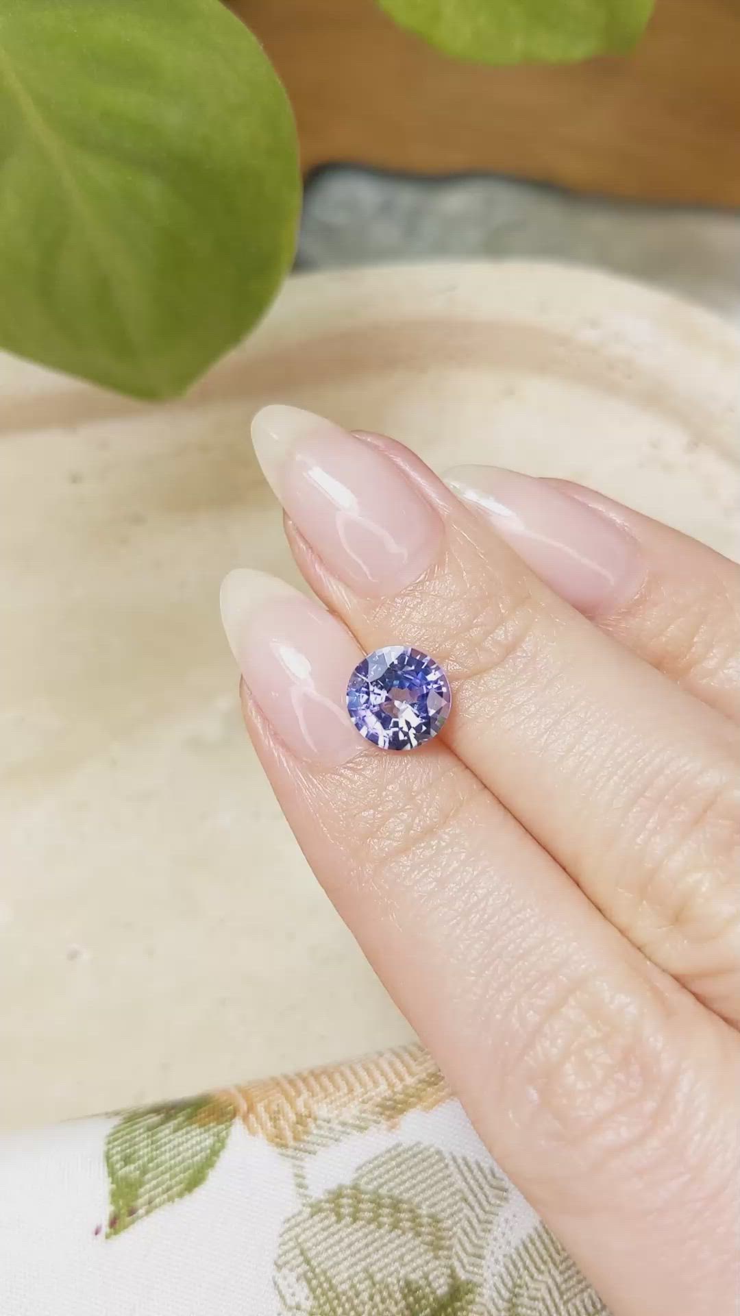 2.20 Ct. Blue Sapphire from Ceylon (Sri Lanka) Size Video