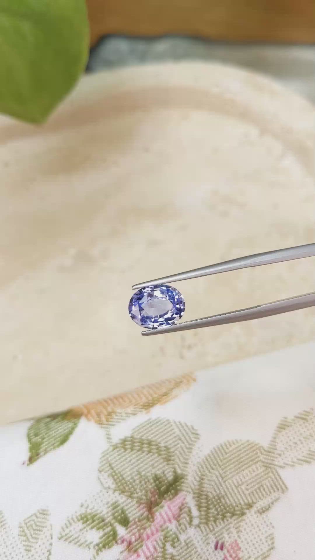 2.51 Ct. Blue Sapphire from Ceylon (Sri Lanka) Size Video