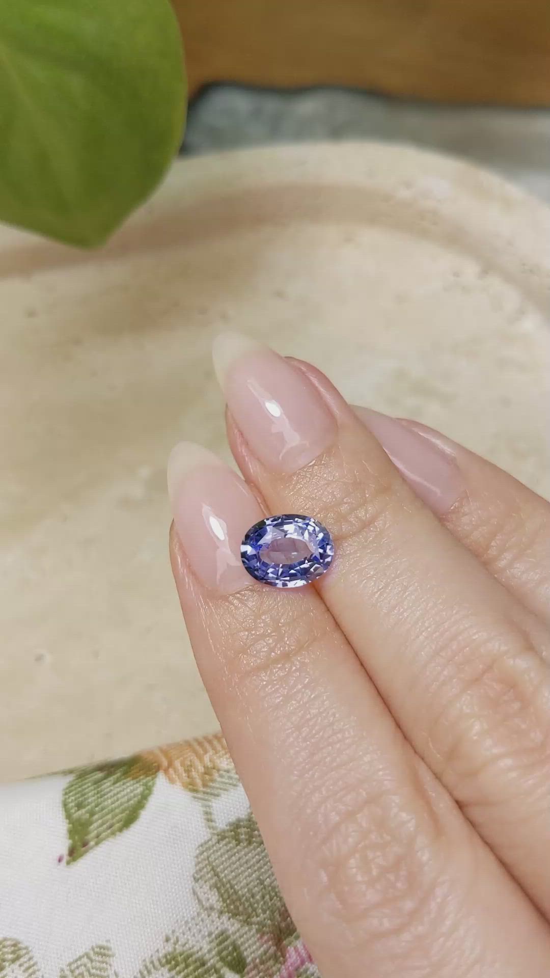 2.51 Ct. Blue Sapphire from Ceylon (Sri Lanka) Size Video