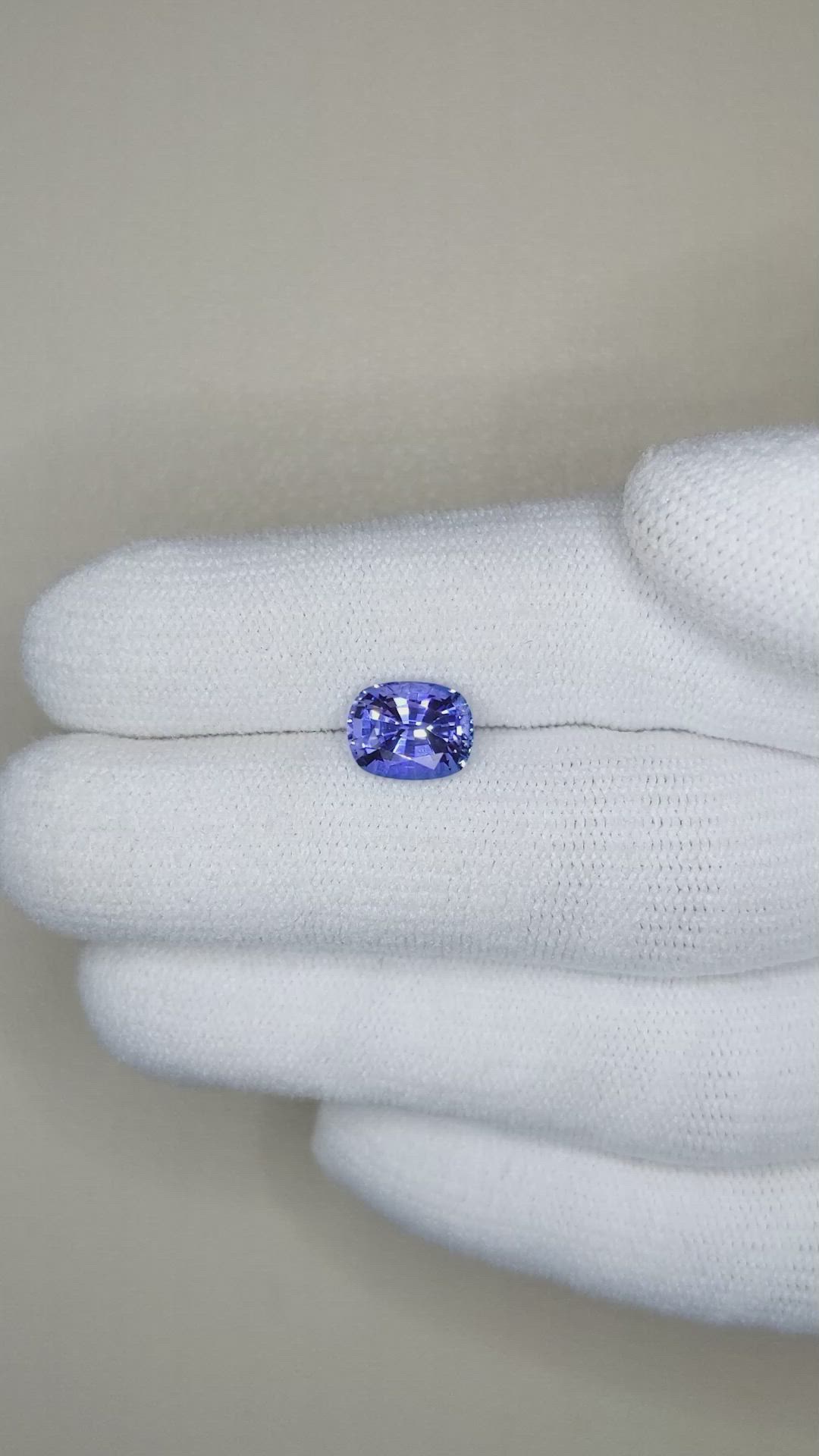 2.08 Ct. Blue Sapphire from Ceylon (Sri Lanka) Size Video