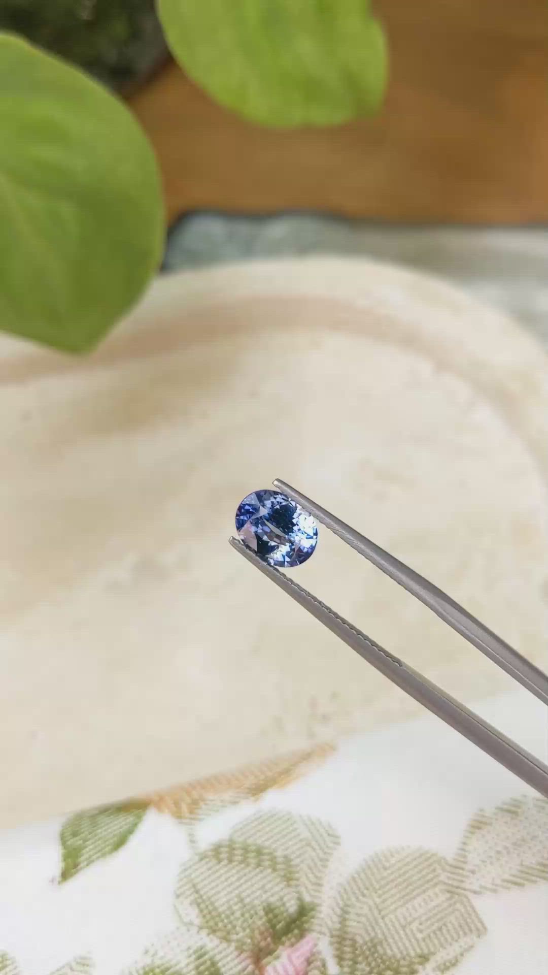 1.93 Ct. Blue Sapphire from Ceylon (Sri Lanka) Size Video