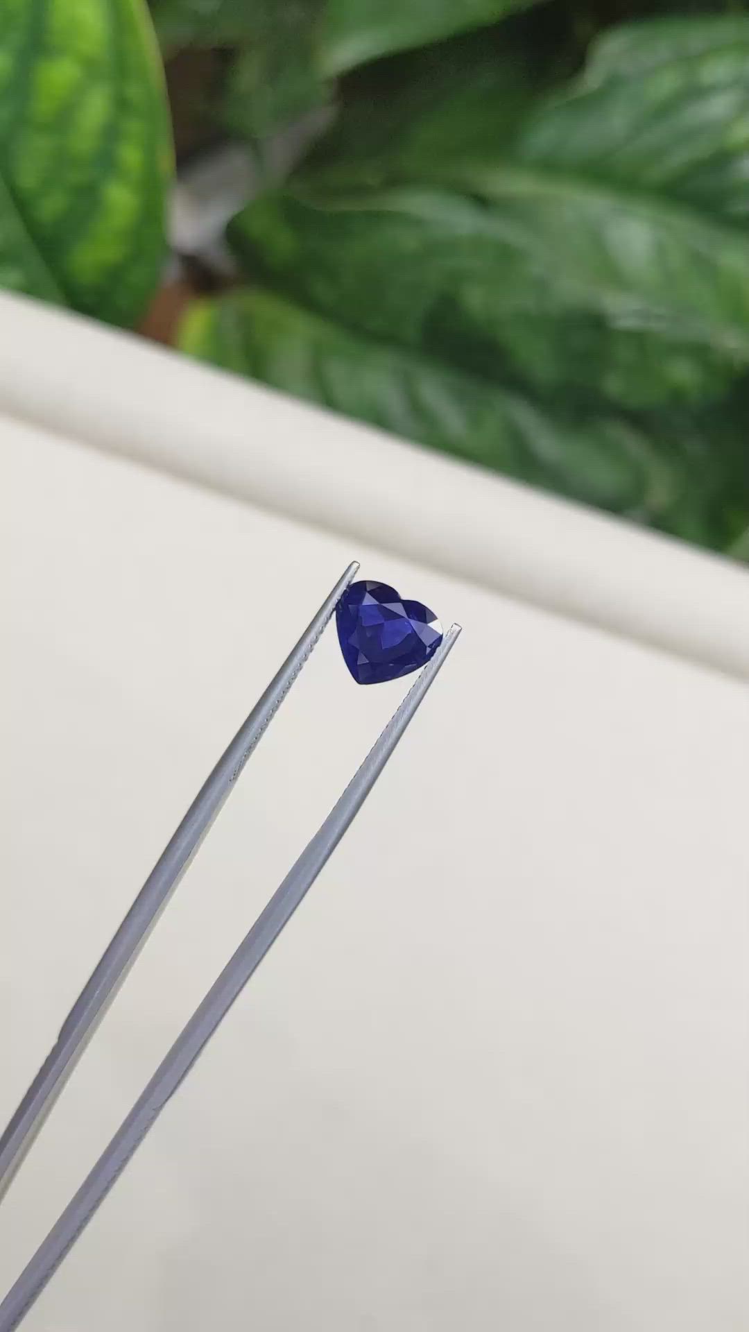 2.06 Ct. Blue Sapphire from Ceylon (Sri Lanka) Size Video