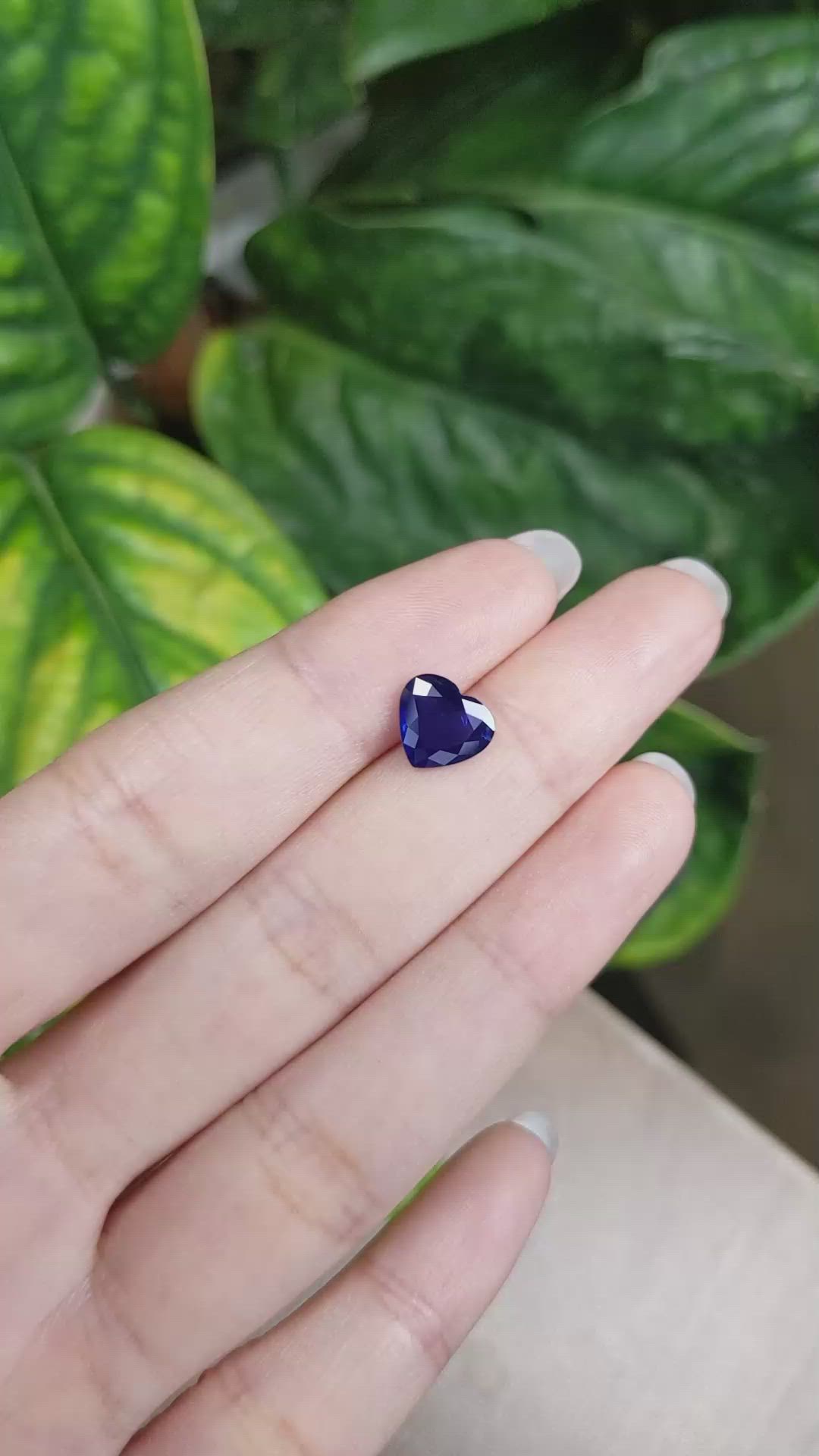 2.06 Ct. Blue Sapphire from Ceylon (Sri Lanka) Size Video