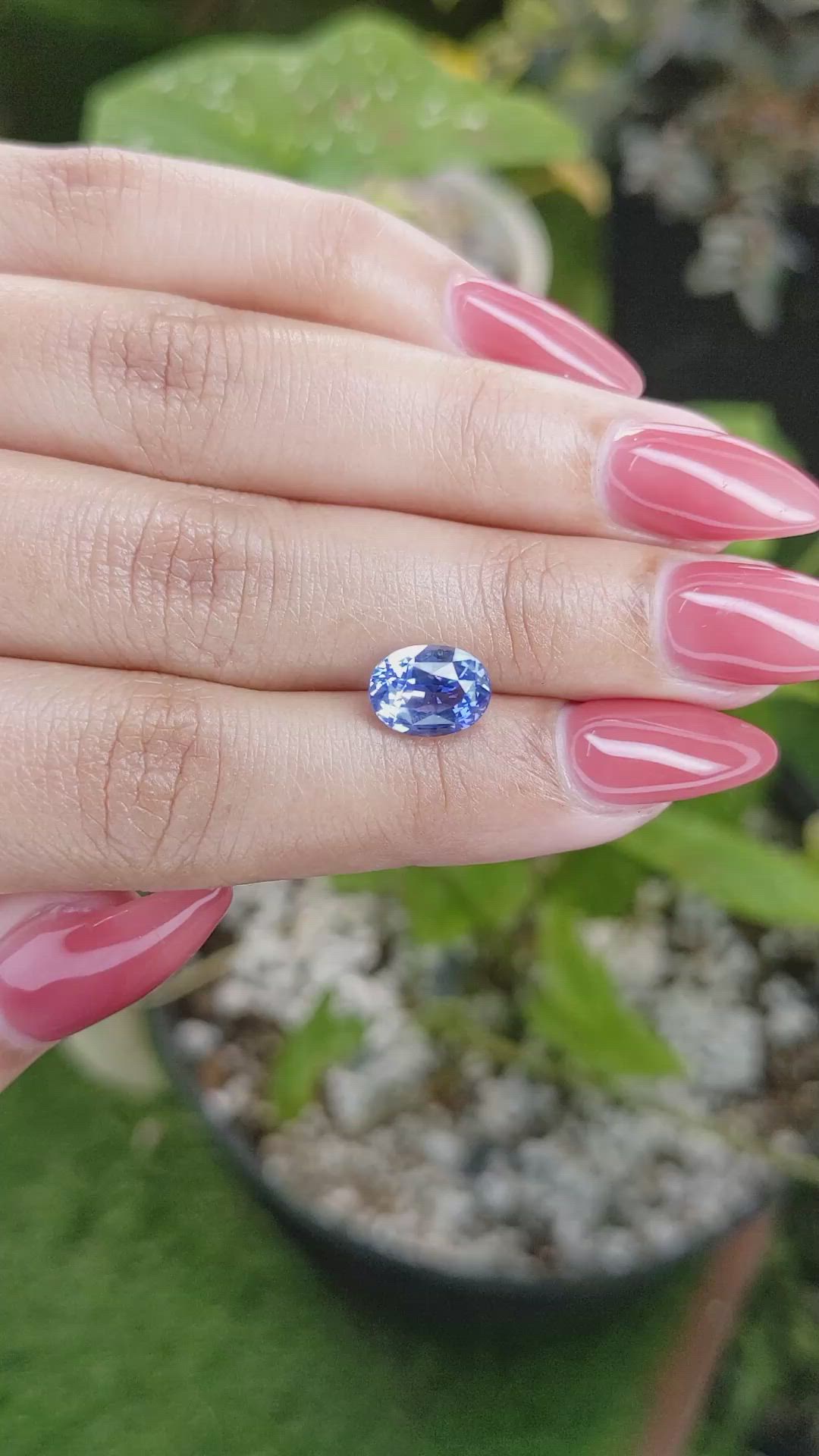 3.02 Ct. Blue Sapphire from Ceylon (Sri Lanka) Size Video