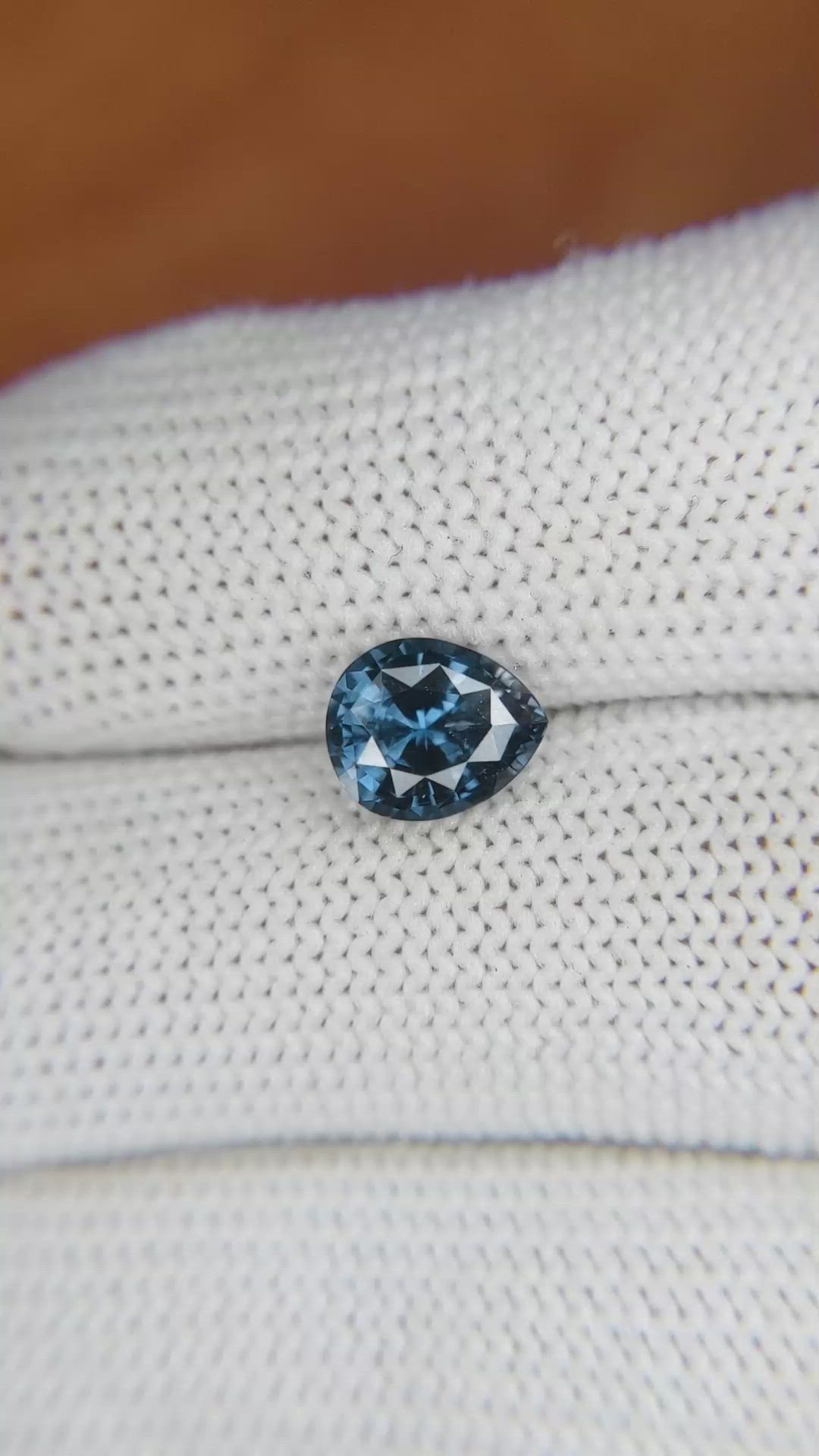 2.11 Ct. Greenish Blue Sapphire from Ceylon (Sri Lanka) Size Video