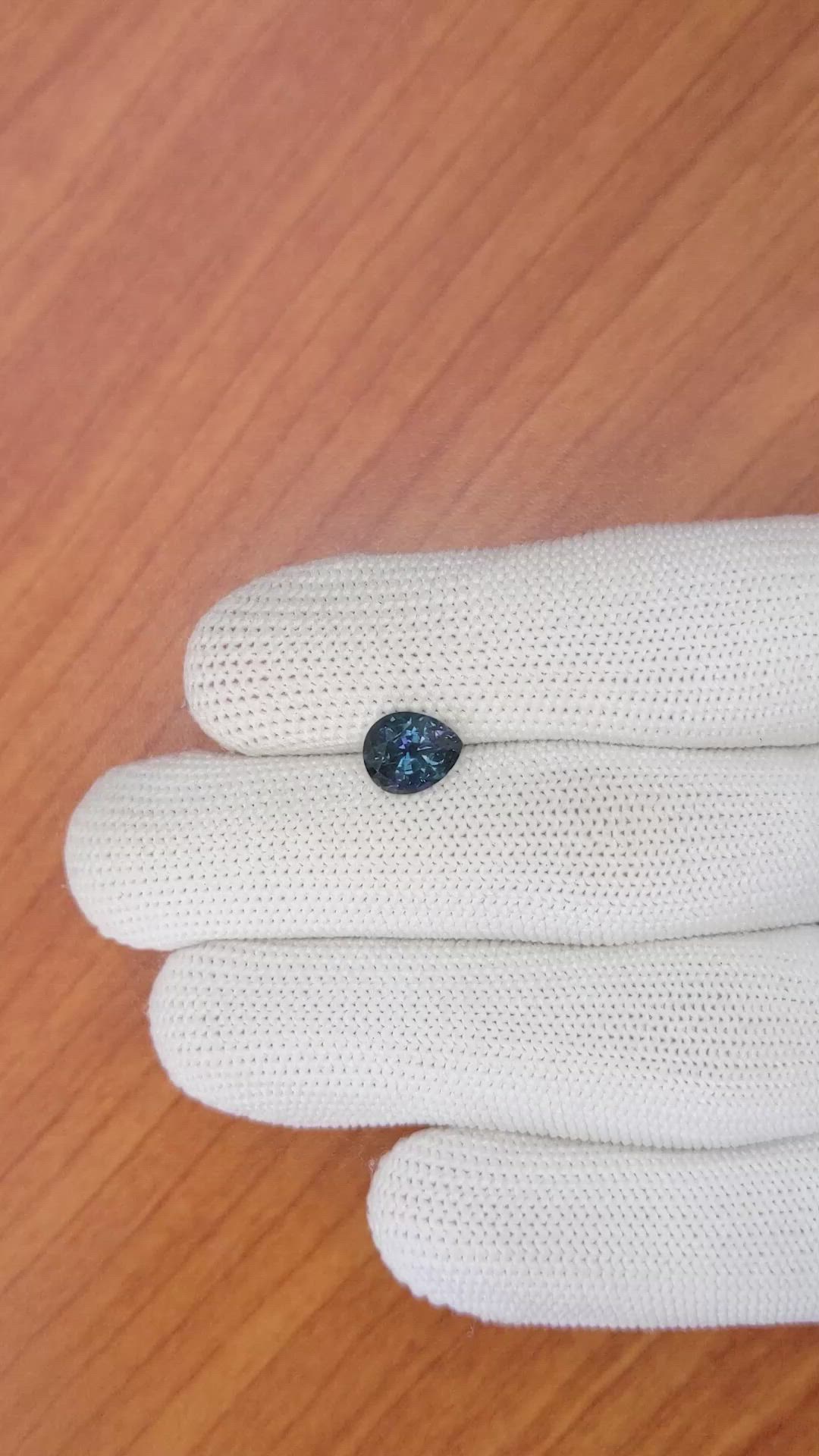 2.11 Ct. Greenish Blue Sapphire from Ceylon (Sri Lanka) Size Video